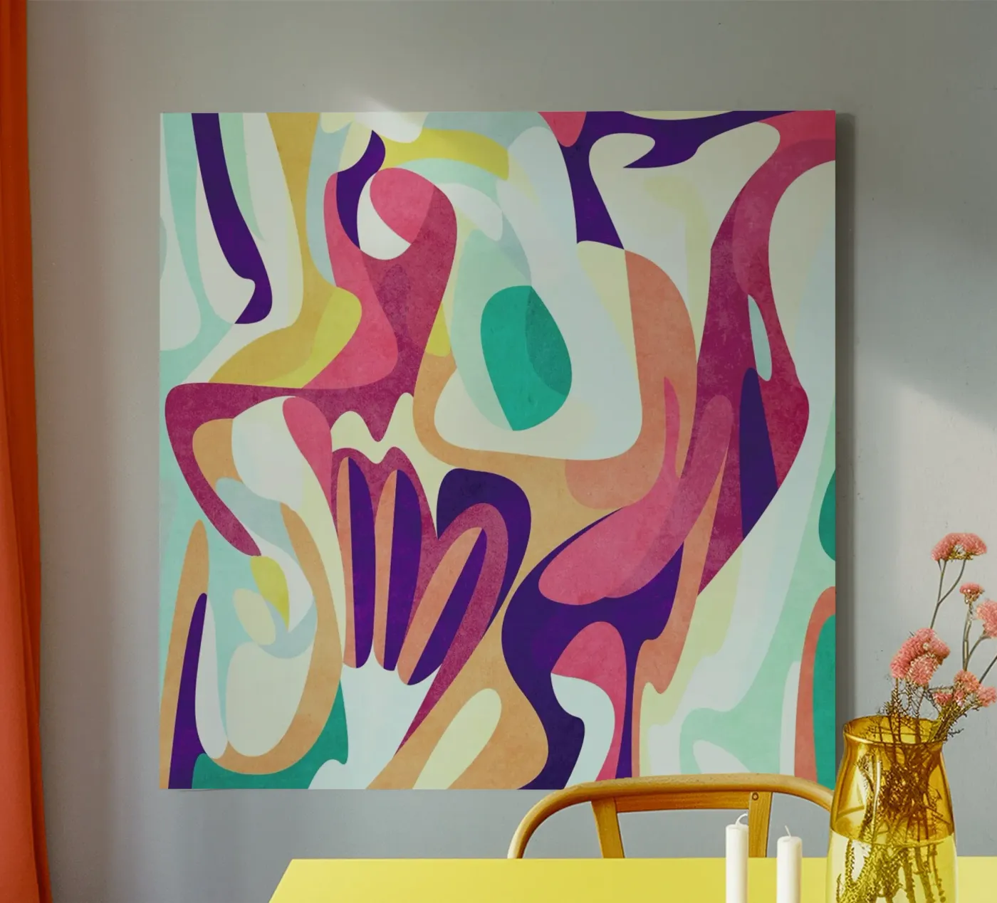 Adison tela da Abstract Joy