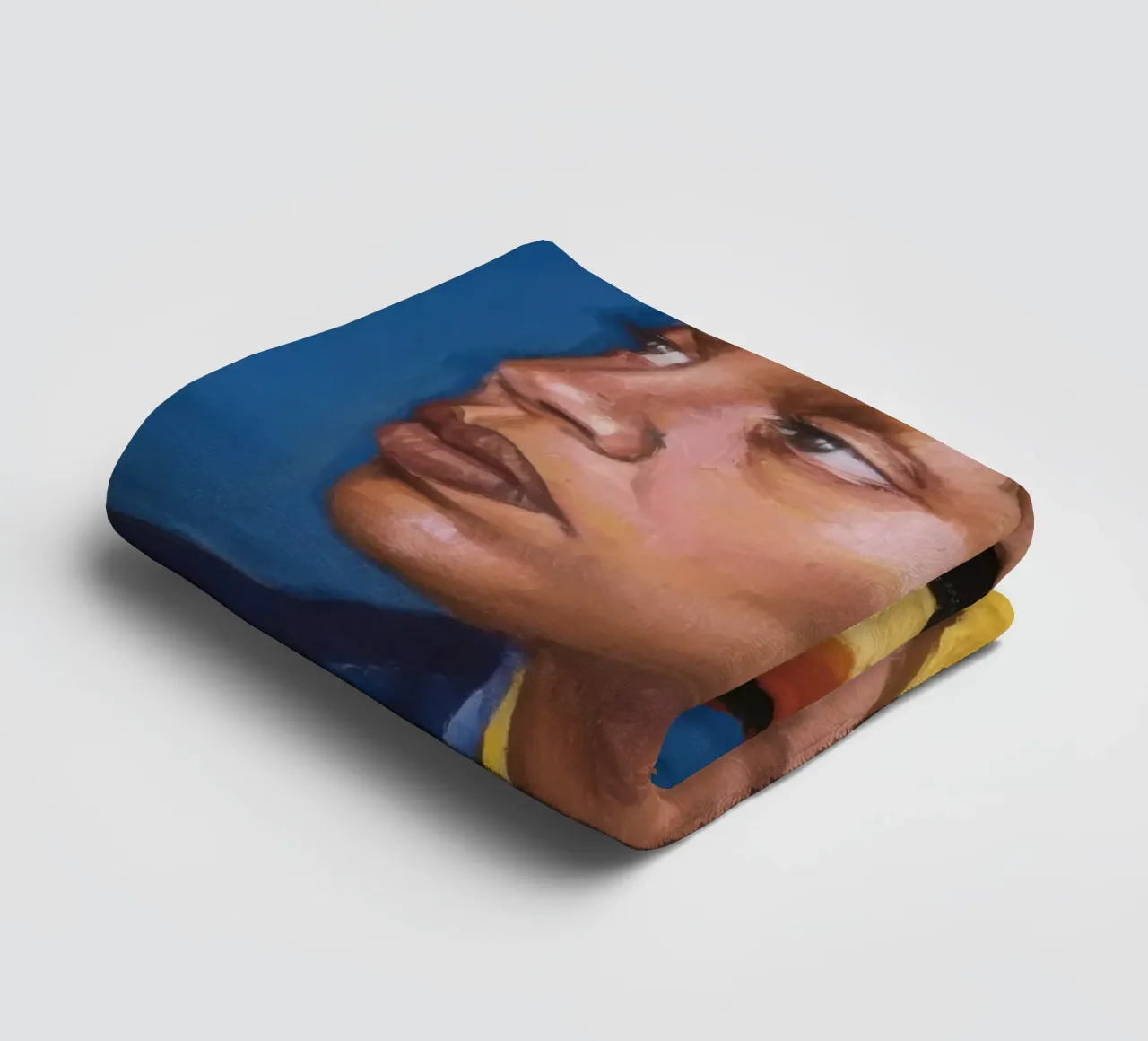 Sguardo regale azzurro asciugamano da bagno da Opal Strokes