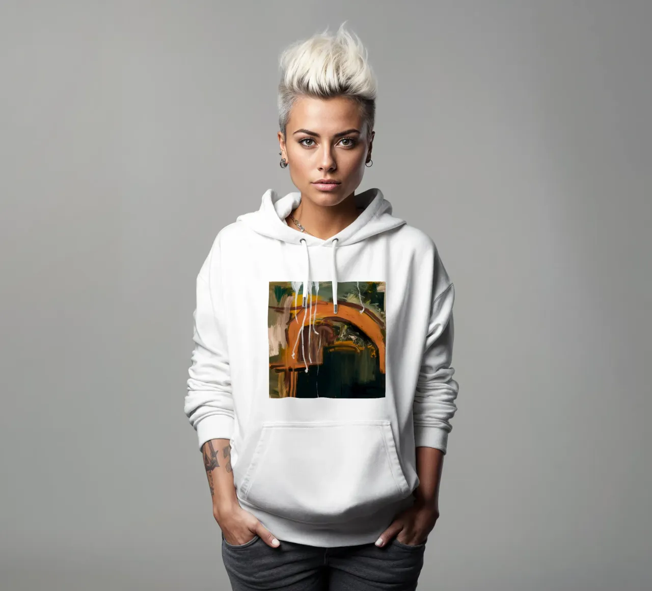 Curva del tramonto Horizon felpa con cappuccio da Dream Spectrum