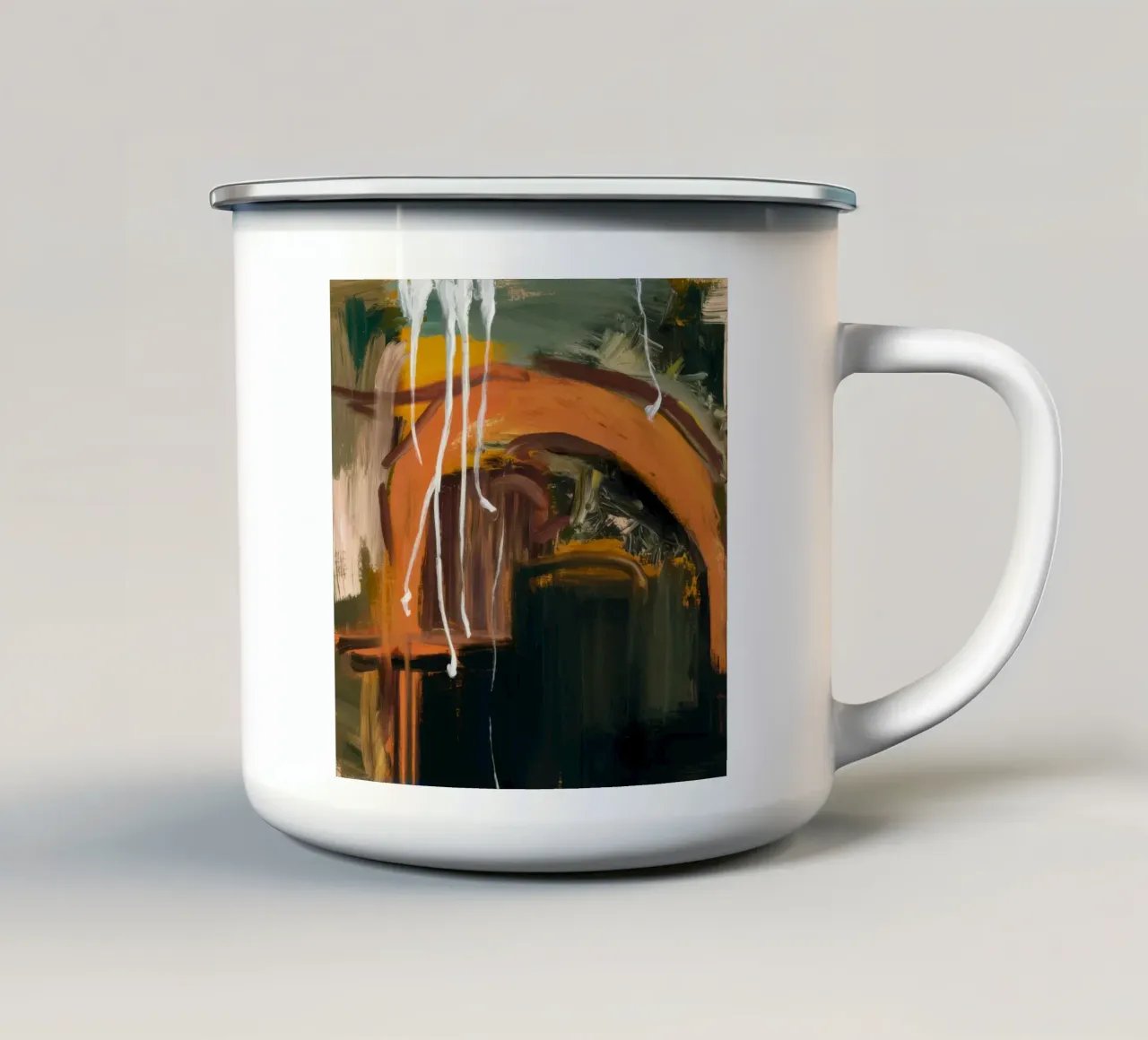 Curva del tramonto Horizon tazza in smalto da Dream Spectrum