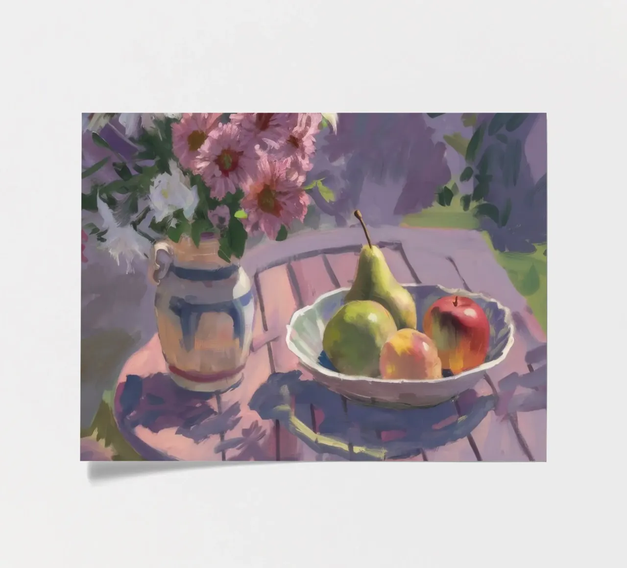Garden Table Repose sticker sheet by Radiance Landscape