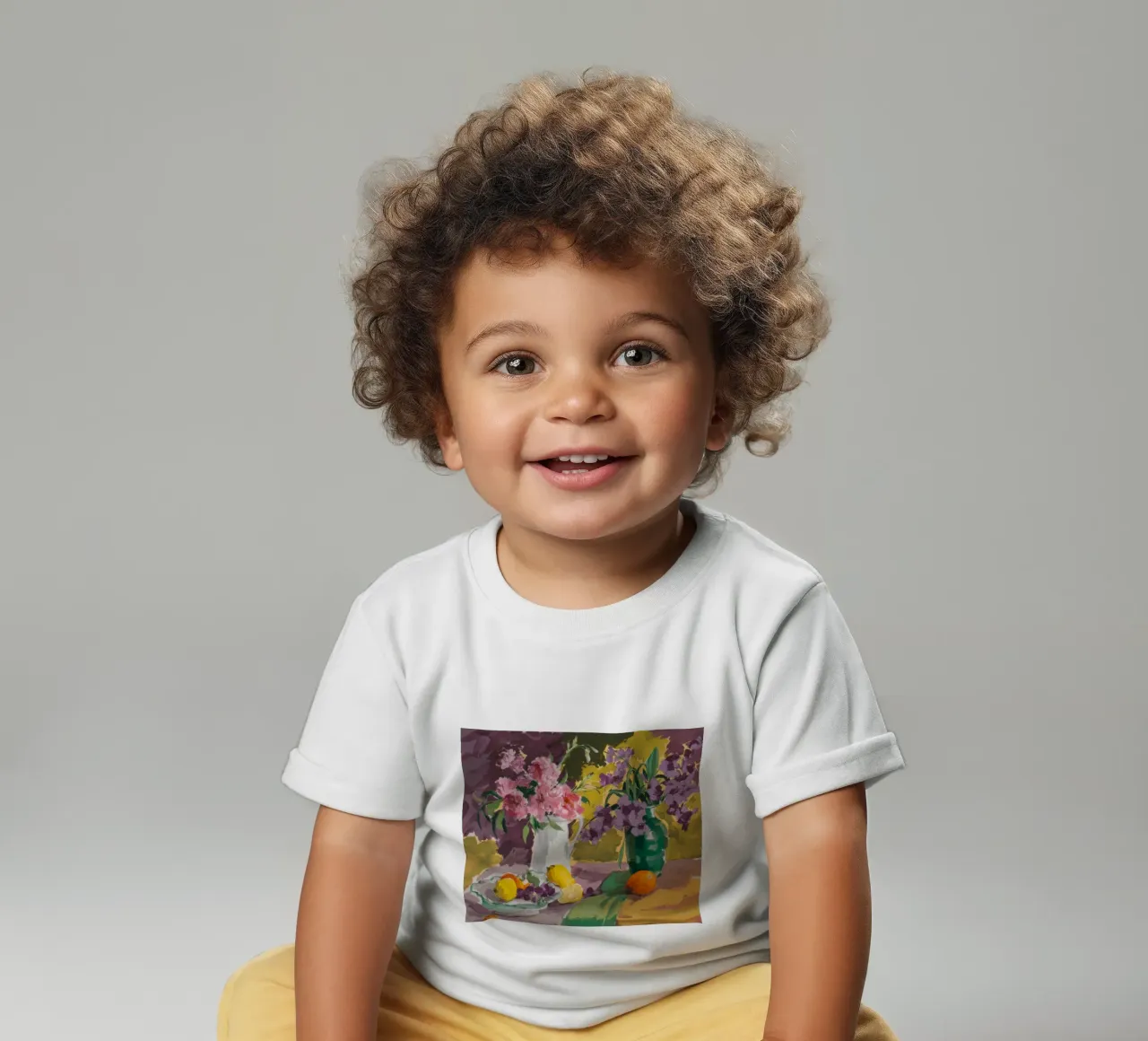 Majestic Bloom Citrus baby t-shirt by Celestial Harmony