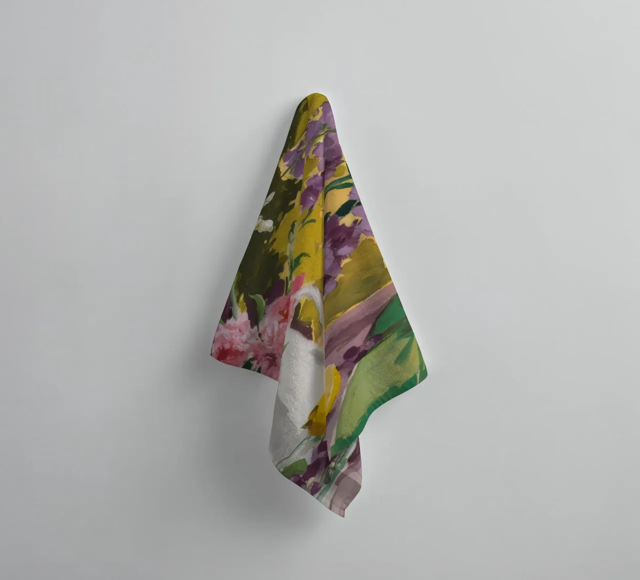 Majestic Bloom Citrus towel by Celestial Harmony