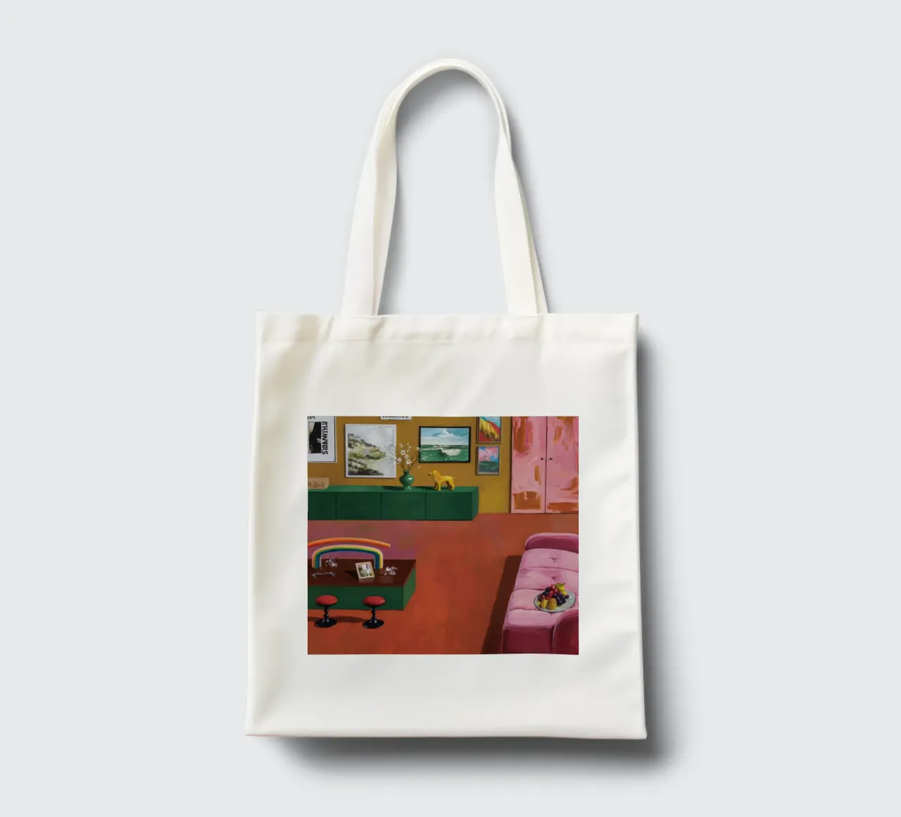 Camera Arcobaleno Riposo borsa in juta da Opal Strokes