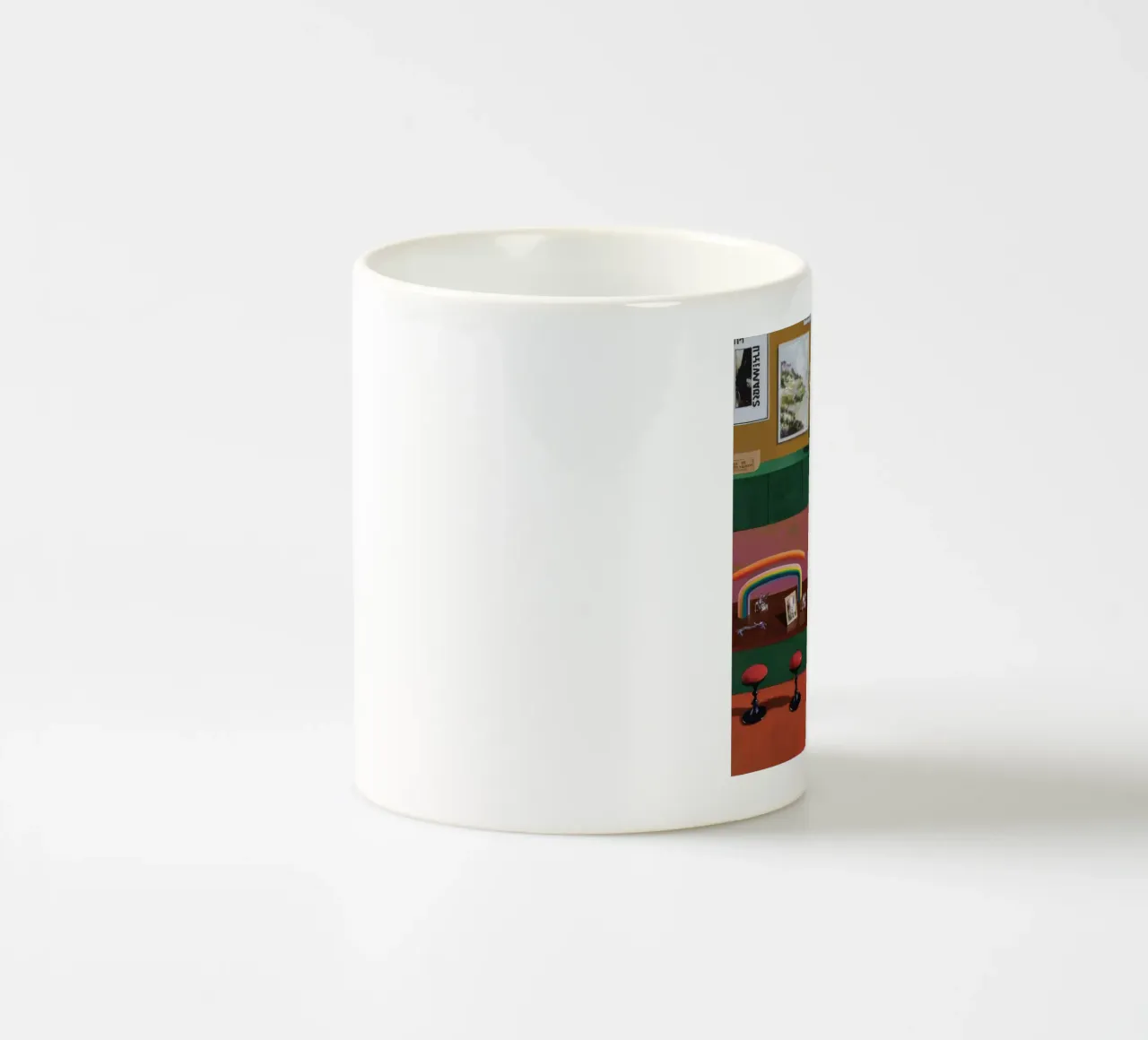 Camera Arcobaleno Riposo tazza in ceramica da Opal Strokes