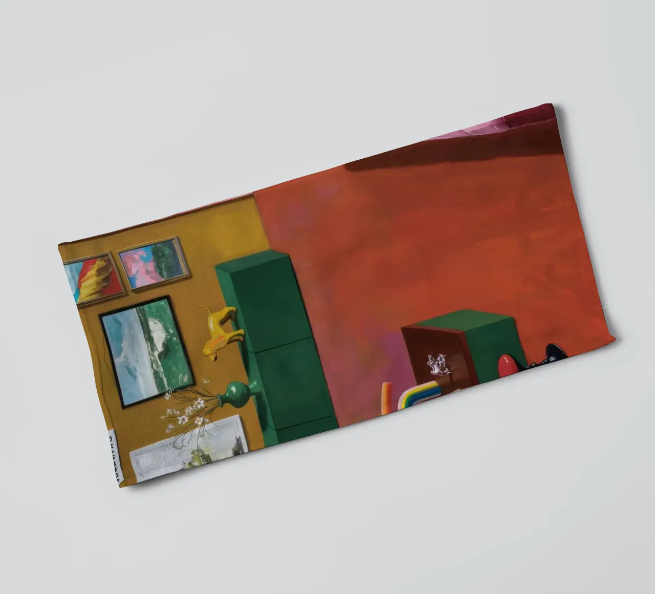 Camera Arcobaleno Riposo asciugamano da bagno da Opal Strokes