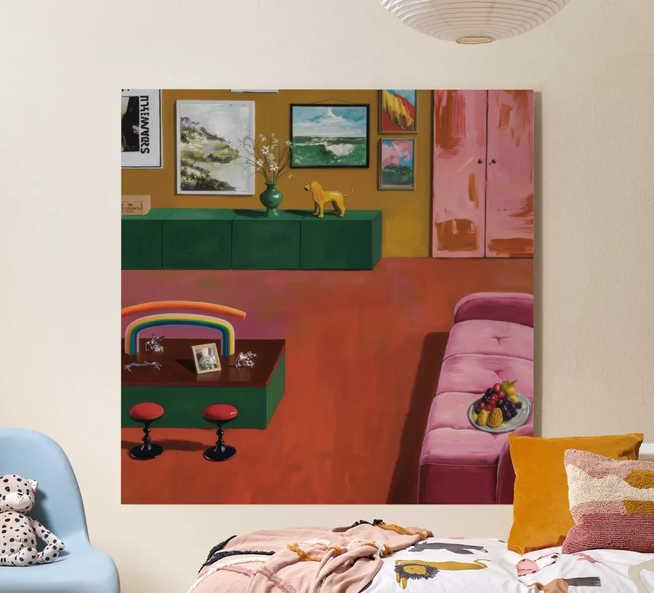 Camera Arcobaleno Riposo plexiglass da Opal Strokes