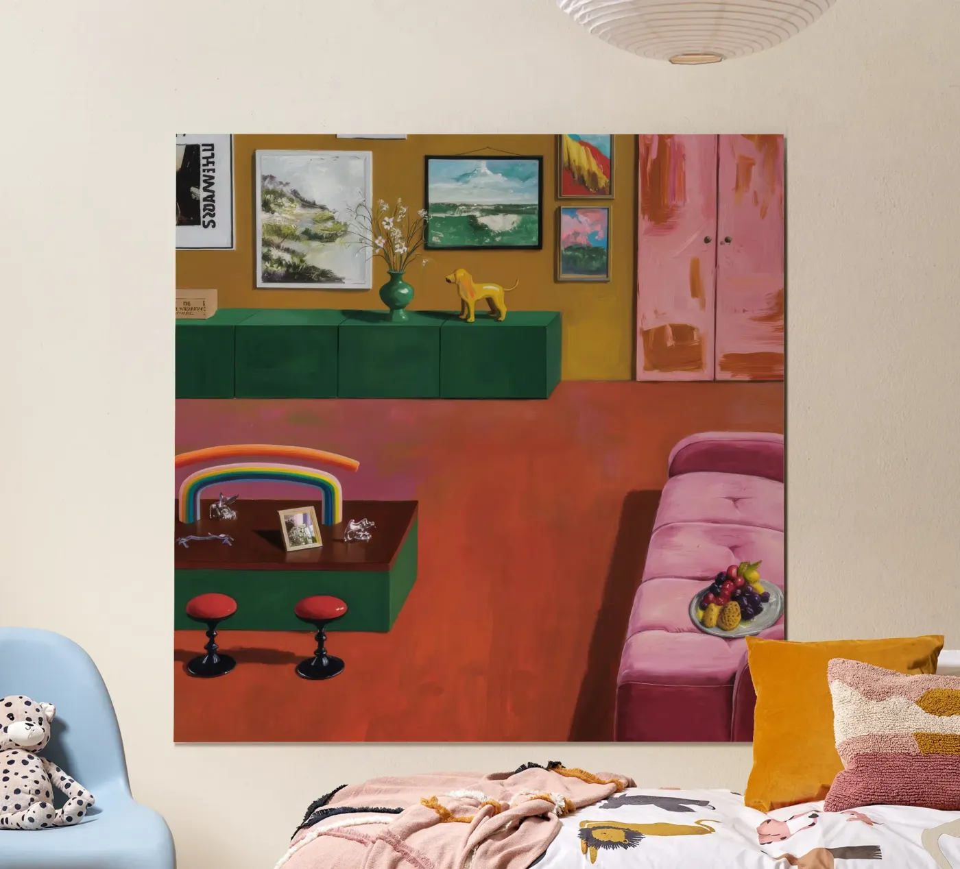 Camera Arcobaleno Riposo poster da Opal Strokes