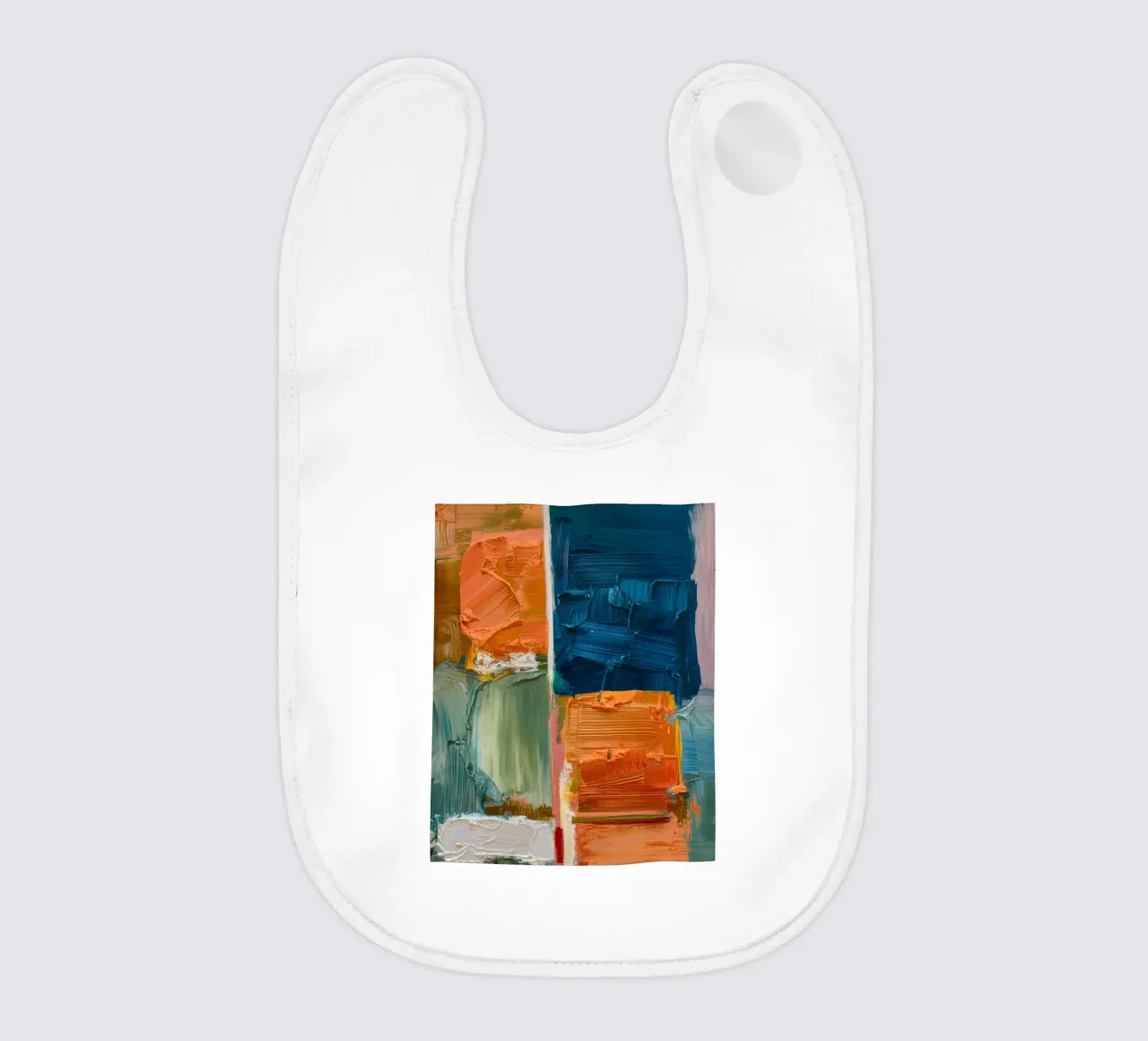 Oceanic Color Blocks baby bib by Dream Spectrum