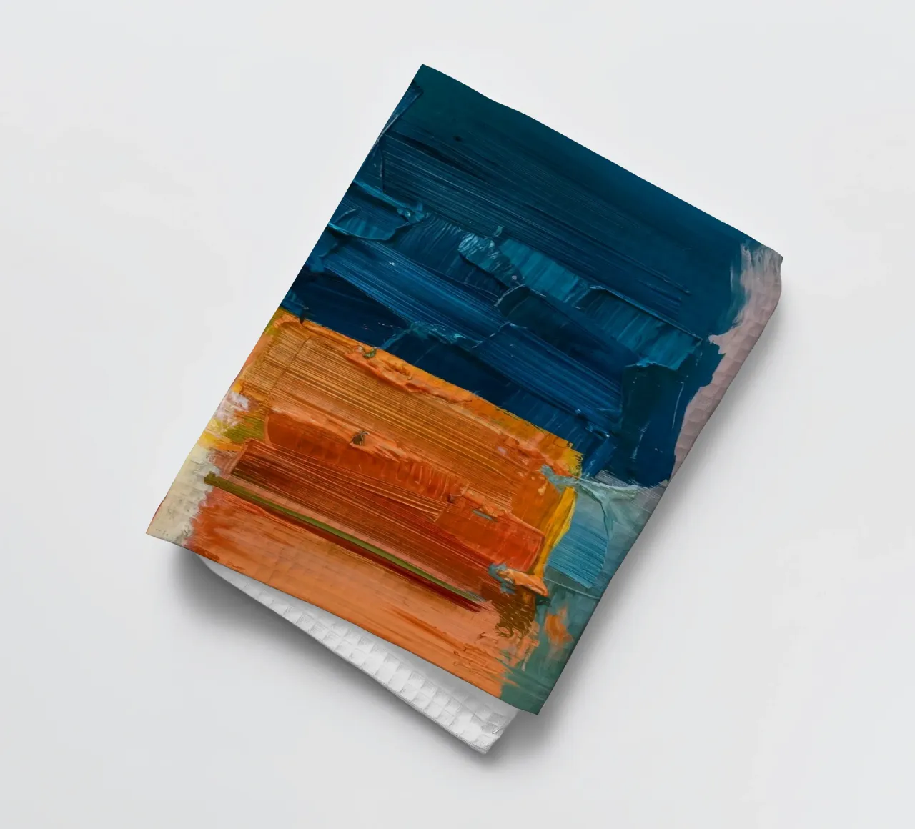Oceanic Color Blocks tea towel by Dream Spectrum
