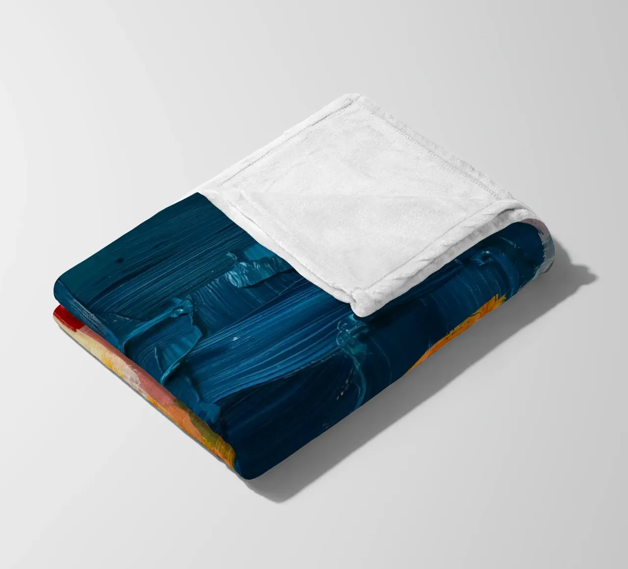 Oceanic Color Blocks fleece blanket by Dream Spectrum