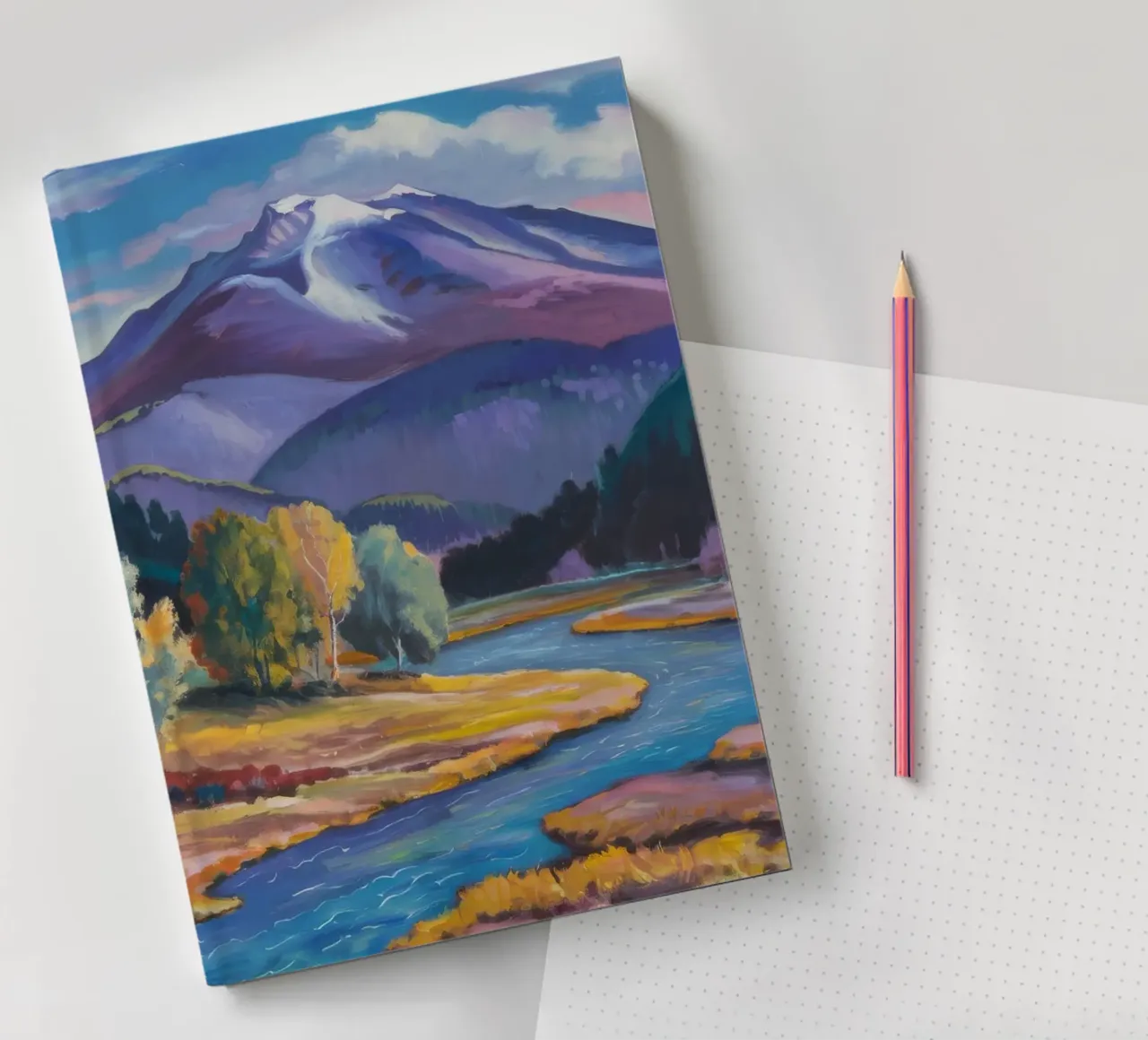 Azure River Journey notebook by Radiance Landscape