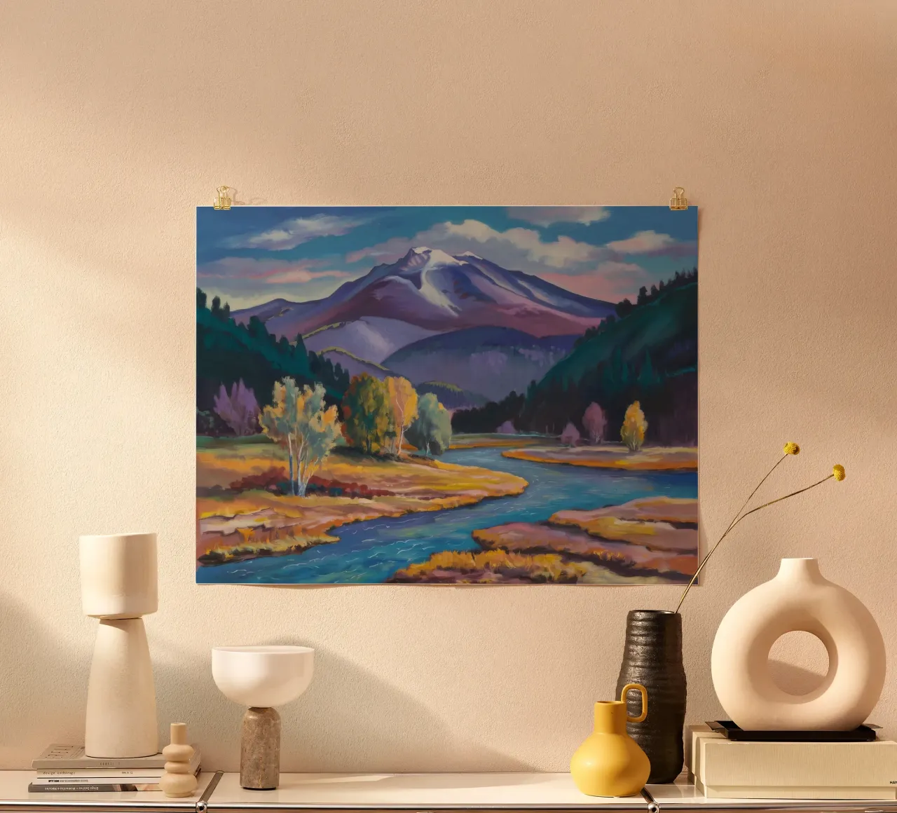 Azure River Journey Poster von Radiance Landscape