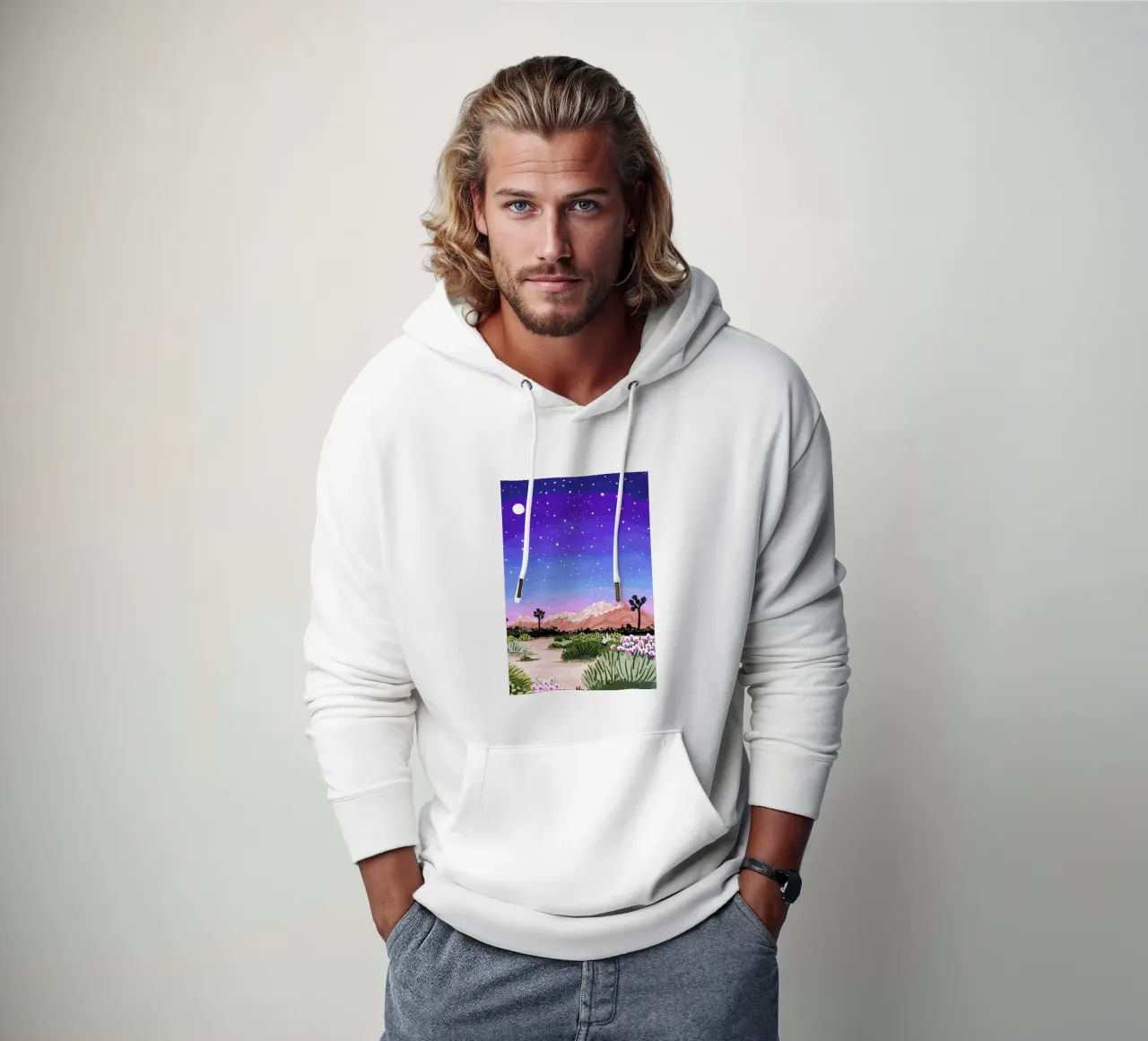 Joshua Tree felpa con cappuccio da Sarah Gesek