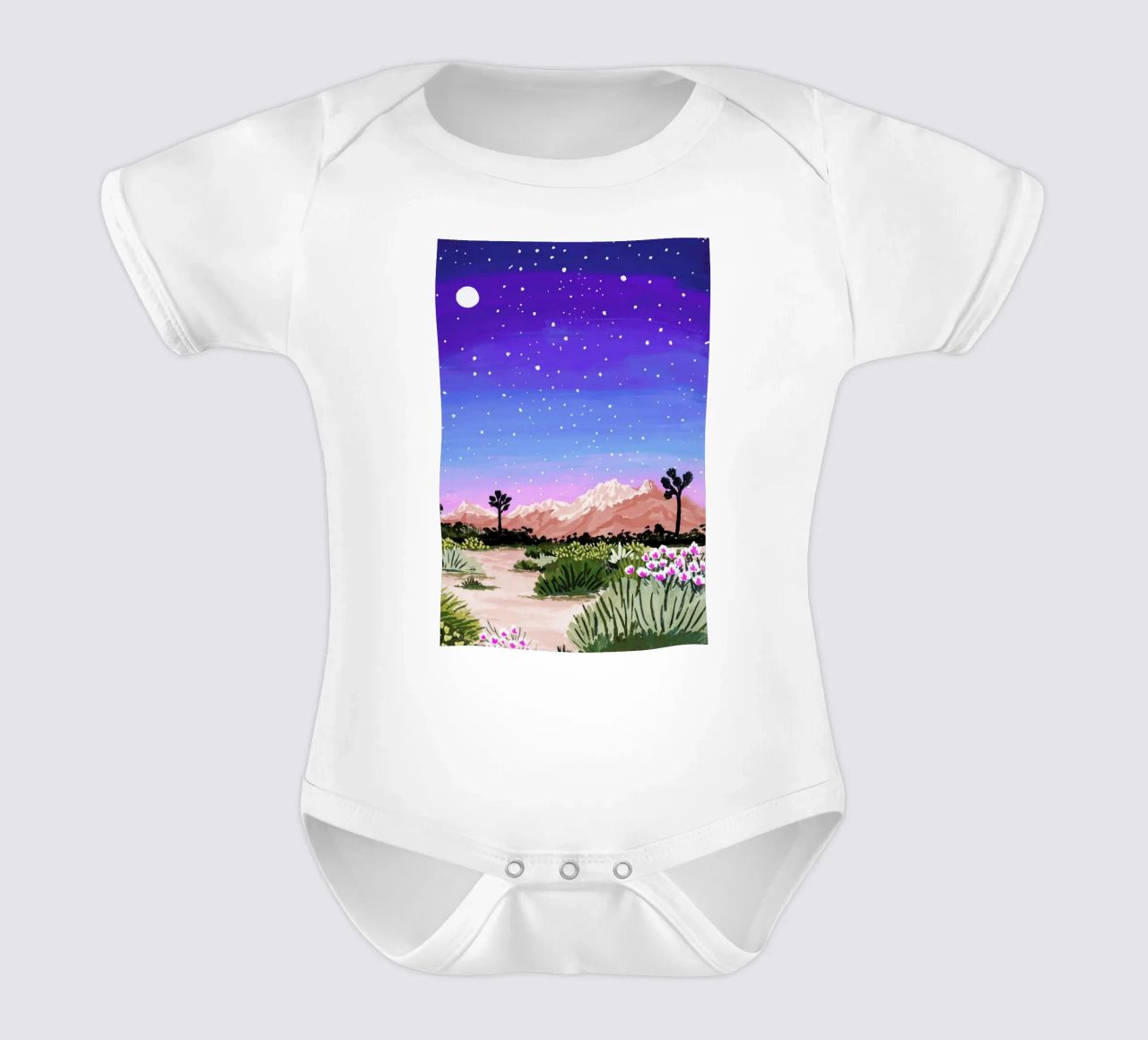 Joshua Tree body neonato maniche corte da Sarah Gesek