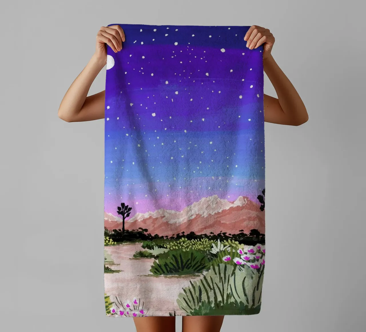 Joshua Tree asciugamano da bagno da Sarah Gesek