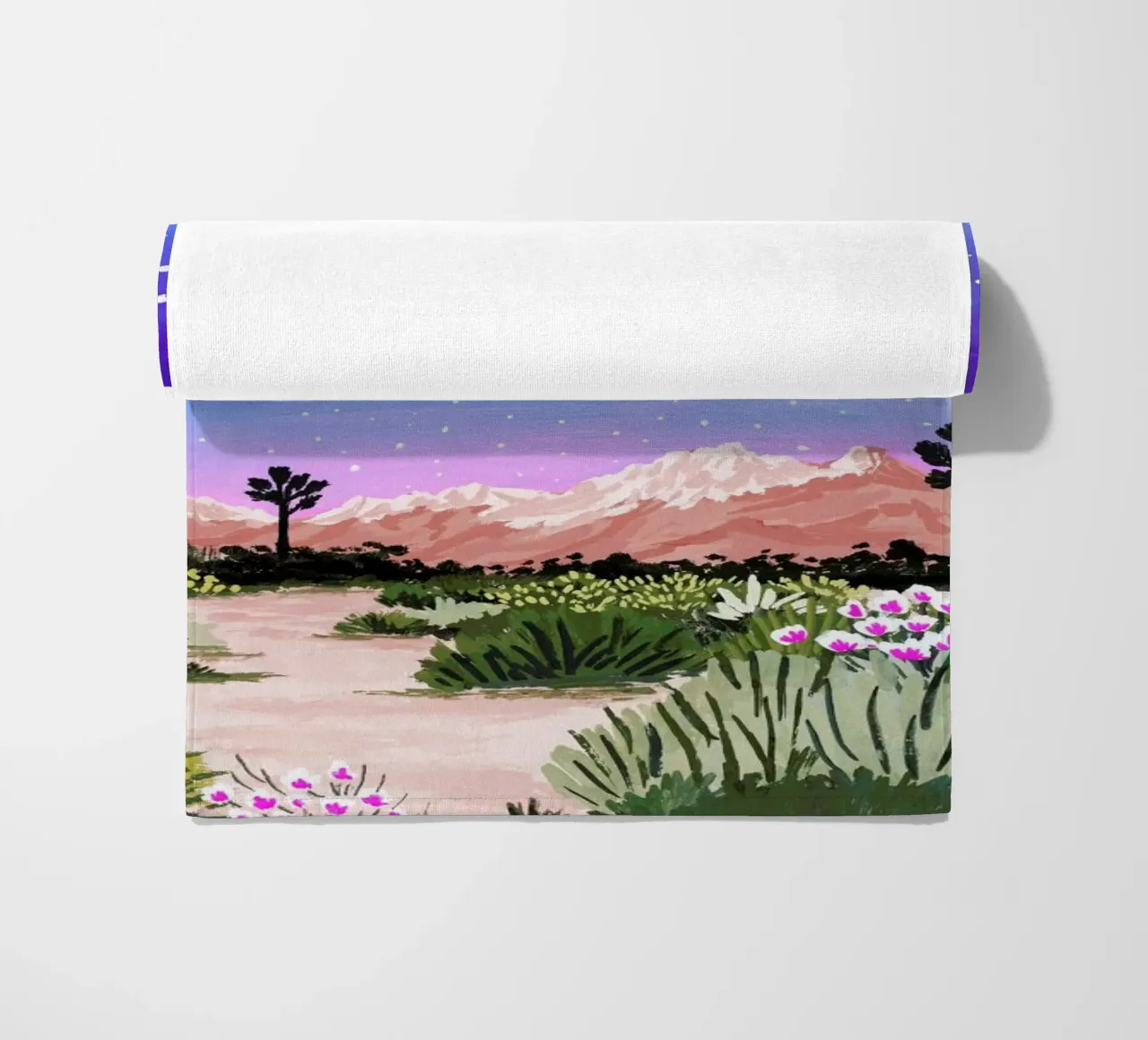 Joshua Tree beach towel by Sarah Gesek