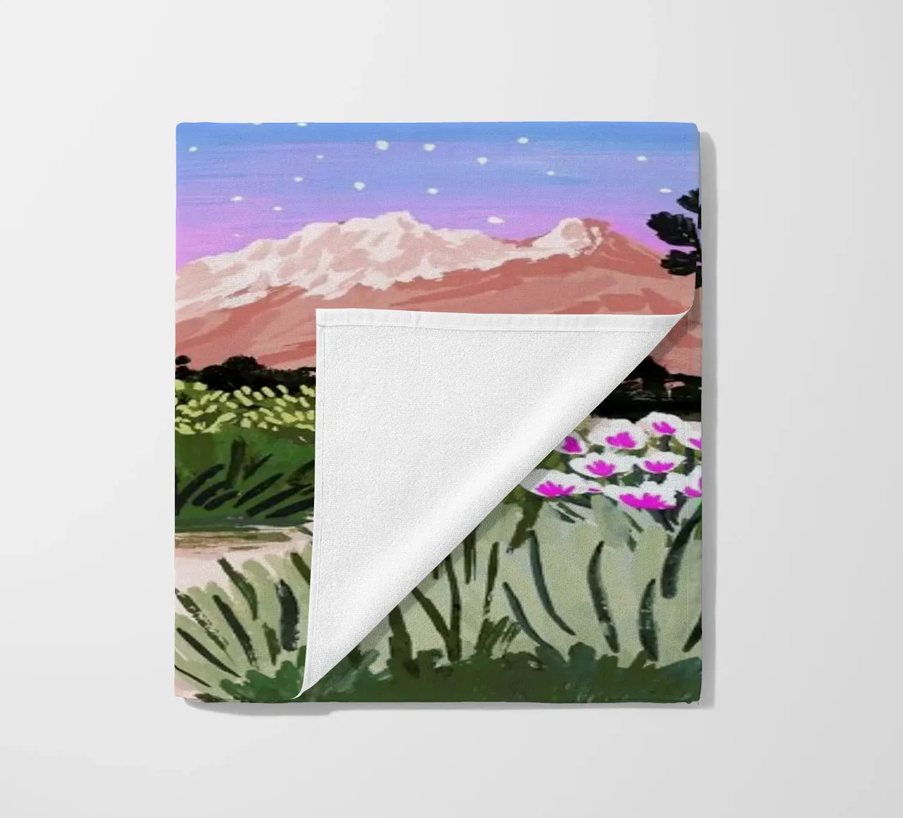 Joshua Tree beach towel by Sarah Gesek