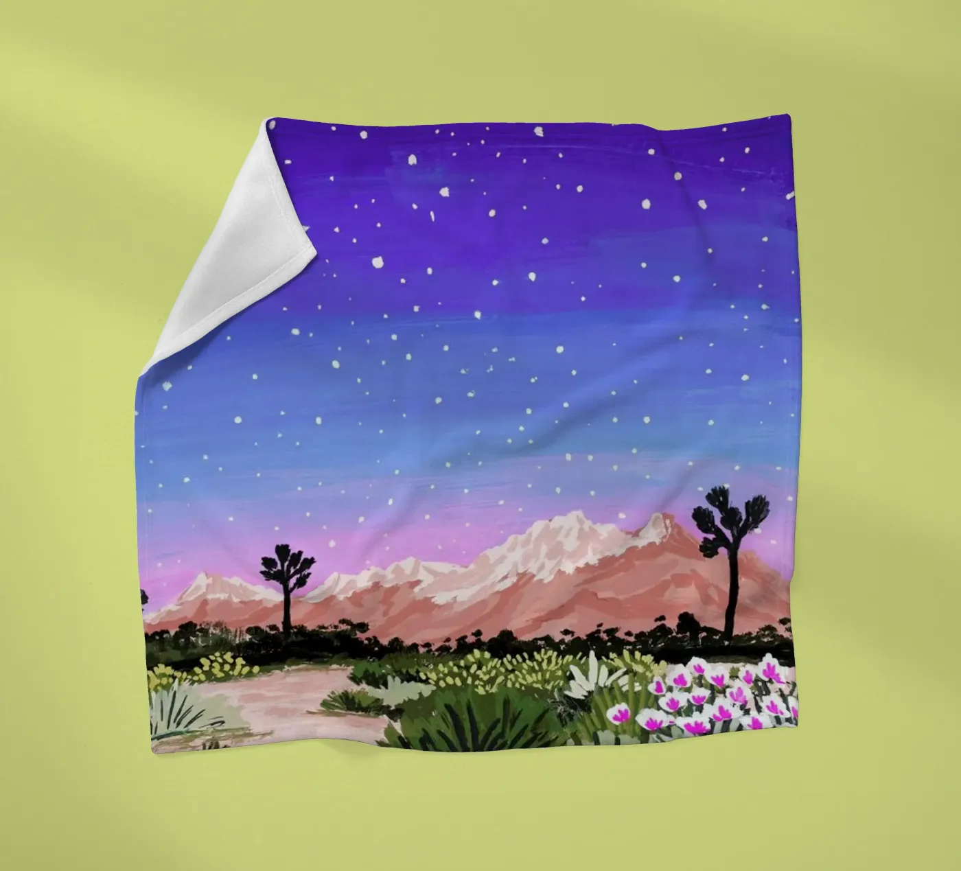 Joshua Tree Fleecedecke von Sarah Gesek