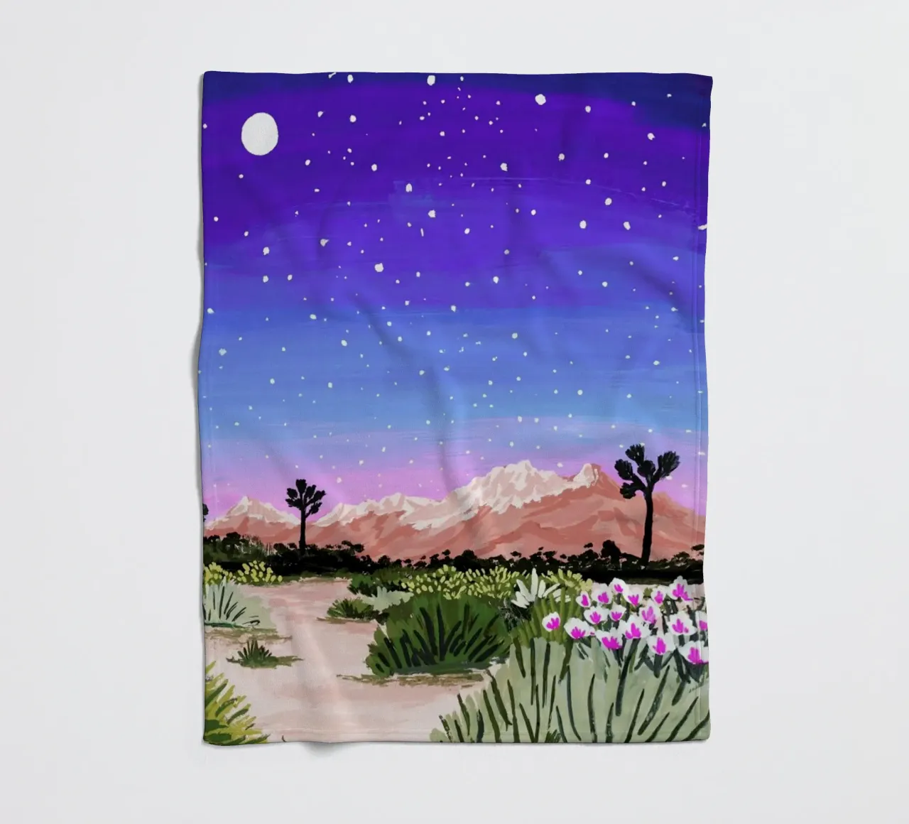 Joshua Tree manta de franela de Sarah Gesek