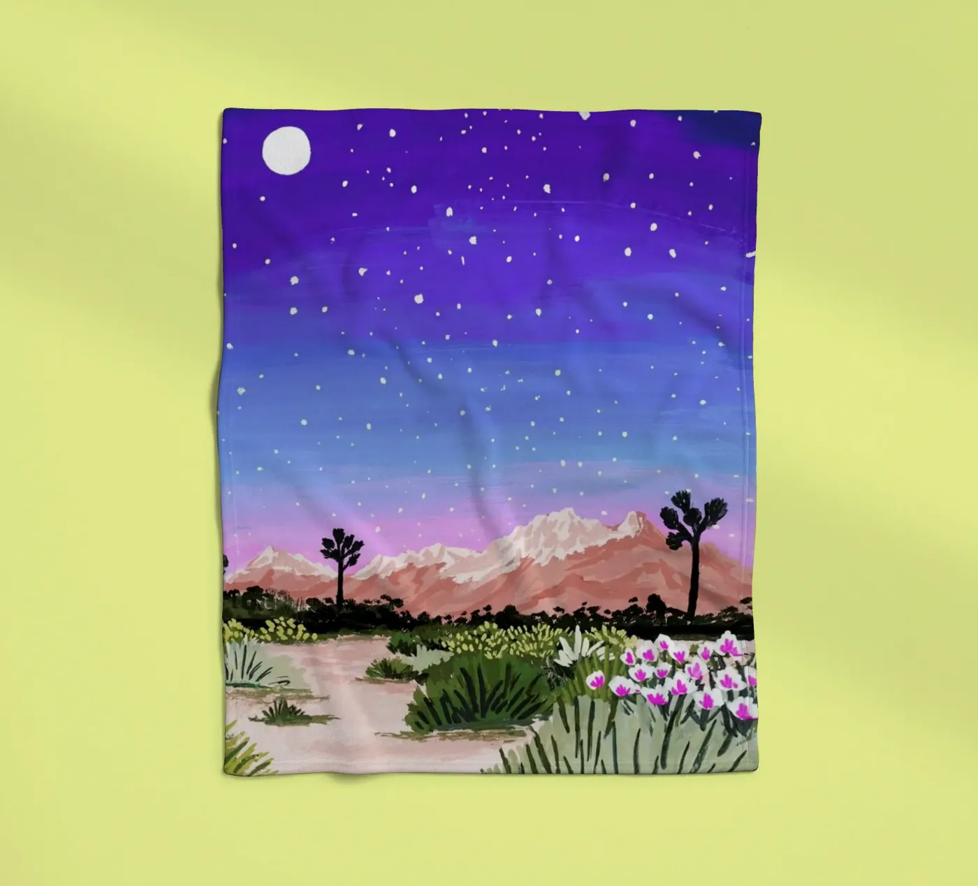 Joshua Tree Fleecedecke von Sarah Gesek