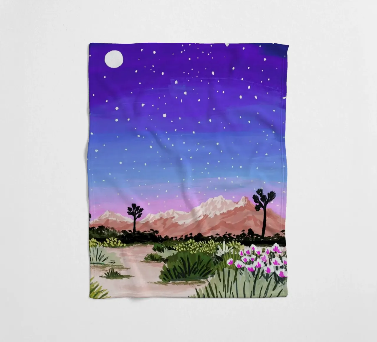 Joshua Tree manta de franela de Sarah Gesek