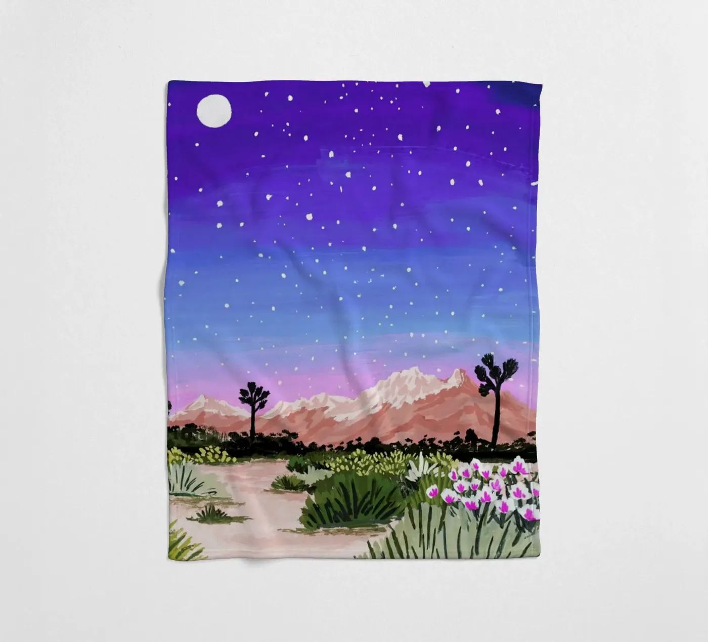 Joshua Tree Fleecedecke von Sarah Gesek
