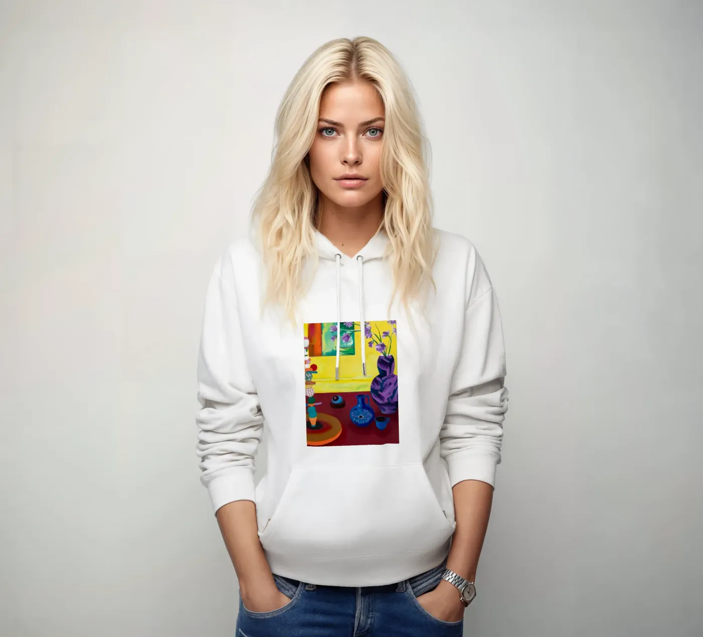 Festive Tabletop Array hoodie by Opal Strokes