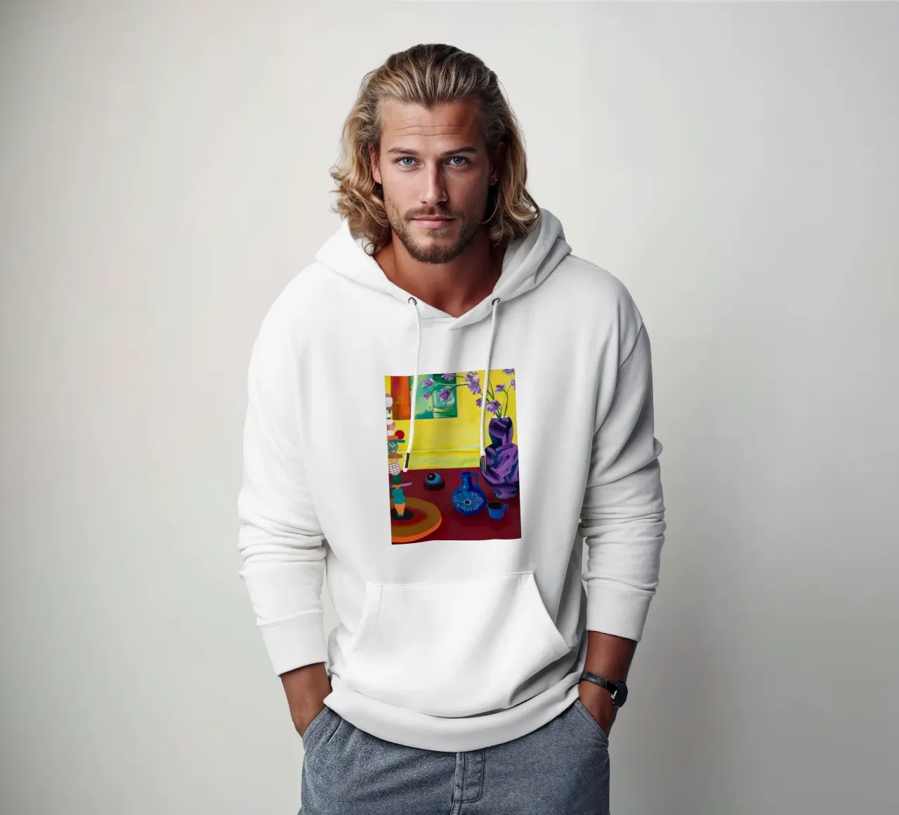 Festive Tabletop Array hoodie by Opal Strokes