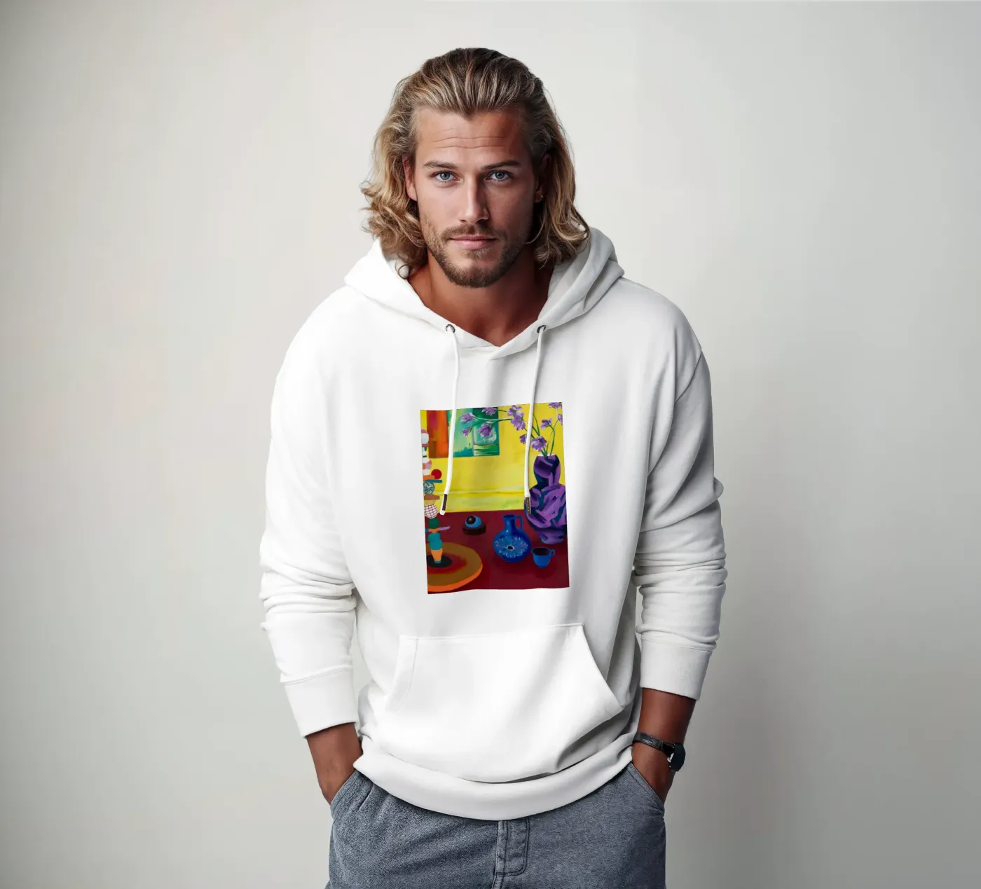 Festive Tabletop Array felpa con cappuccio da Opal Strokes