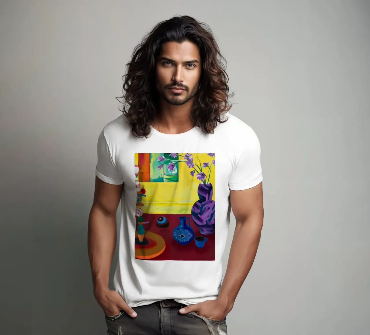 Festive Tabletop Array t-shirt by Opal Strokes