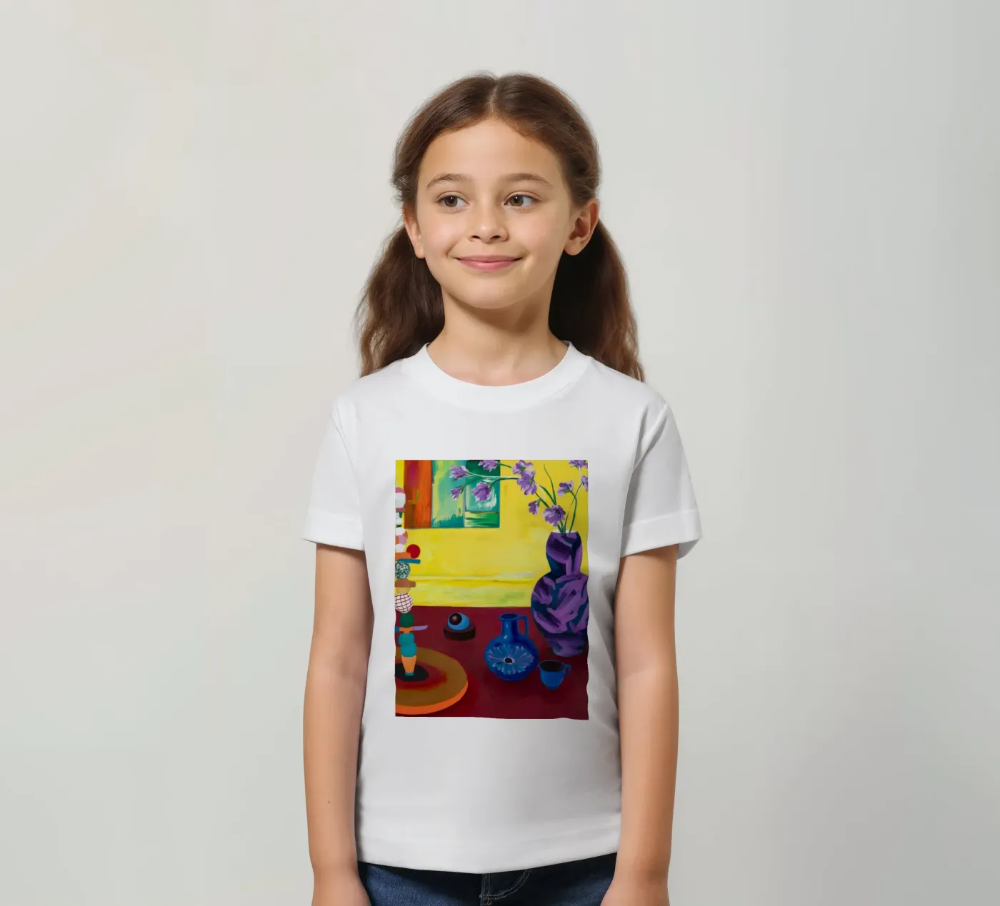 Feestelijk tafelblad kinder t-shirt van Opal Strokes
