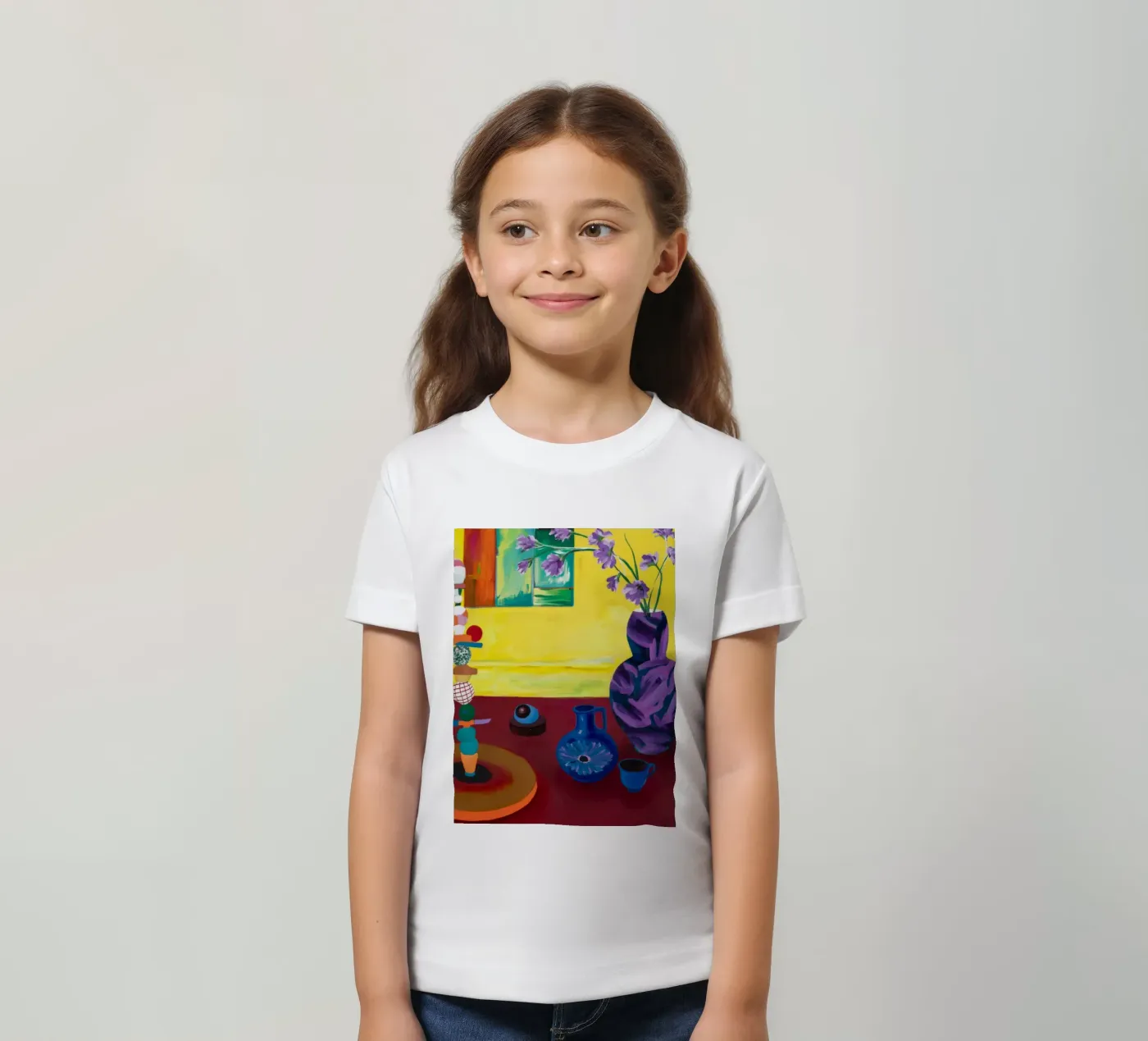 Feestelijk tafelblad kinder t-shirt van Opal Strokes