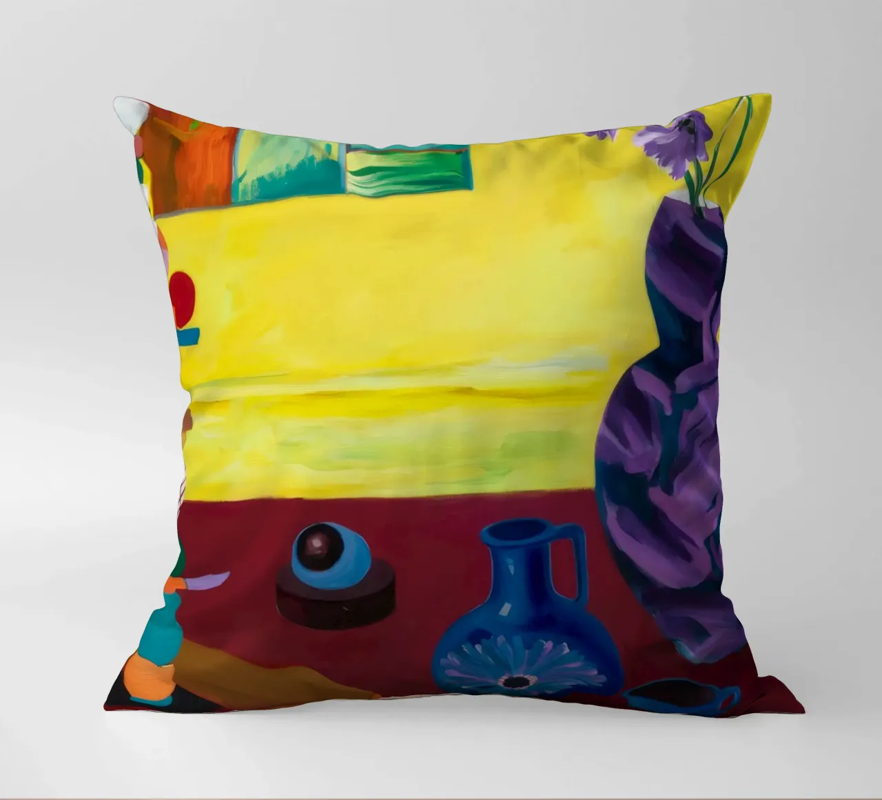 Festive Tabletop Array decorative cushion by Opal Strokes