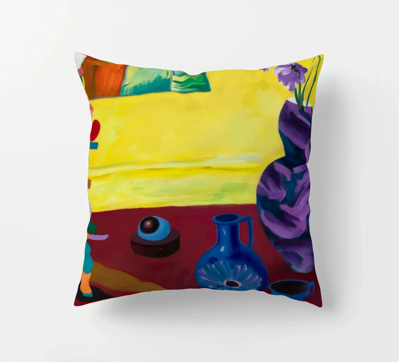 Festive Tabletop Array decorative cushion by Opal Strokes