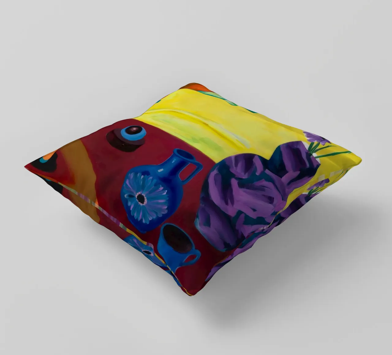 Festive Tabletop Array decorative cushion by Opal Strokes