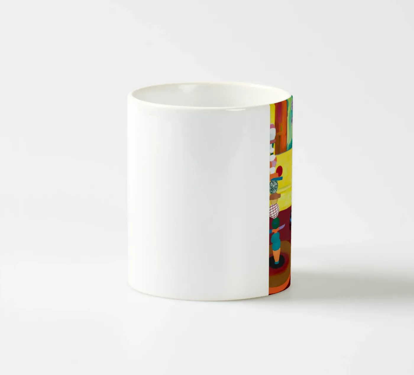 Festive Tabletop Array ceramic mug by Opal Strokes