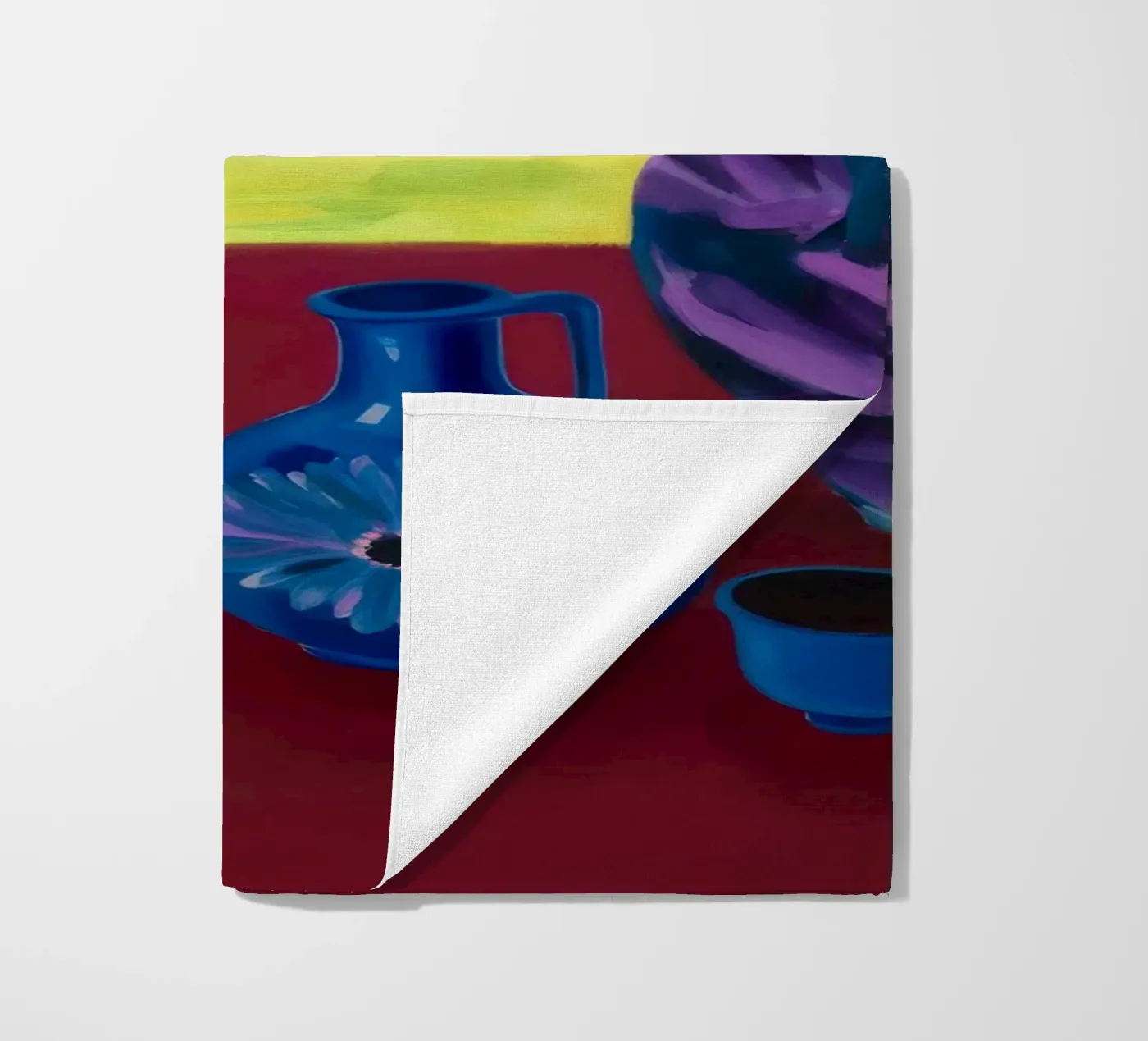 Festive Tabletop Array beach towel by Opal Strokes