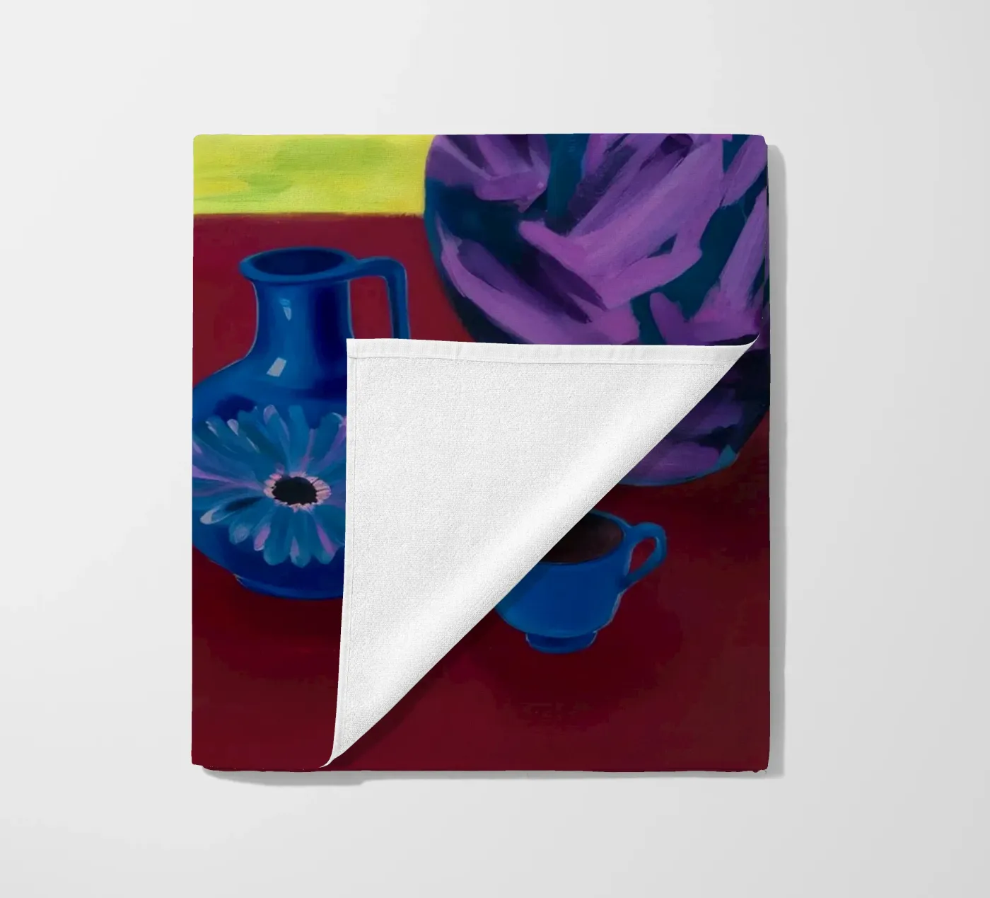 Festive Tabletop Array beach towel by Opal Strokes