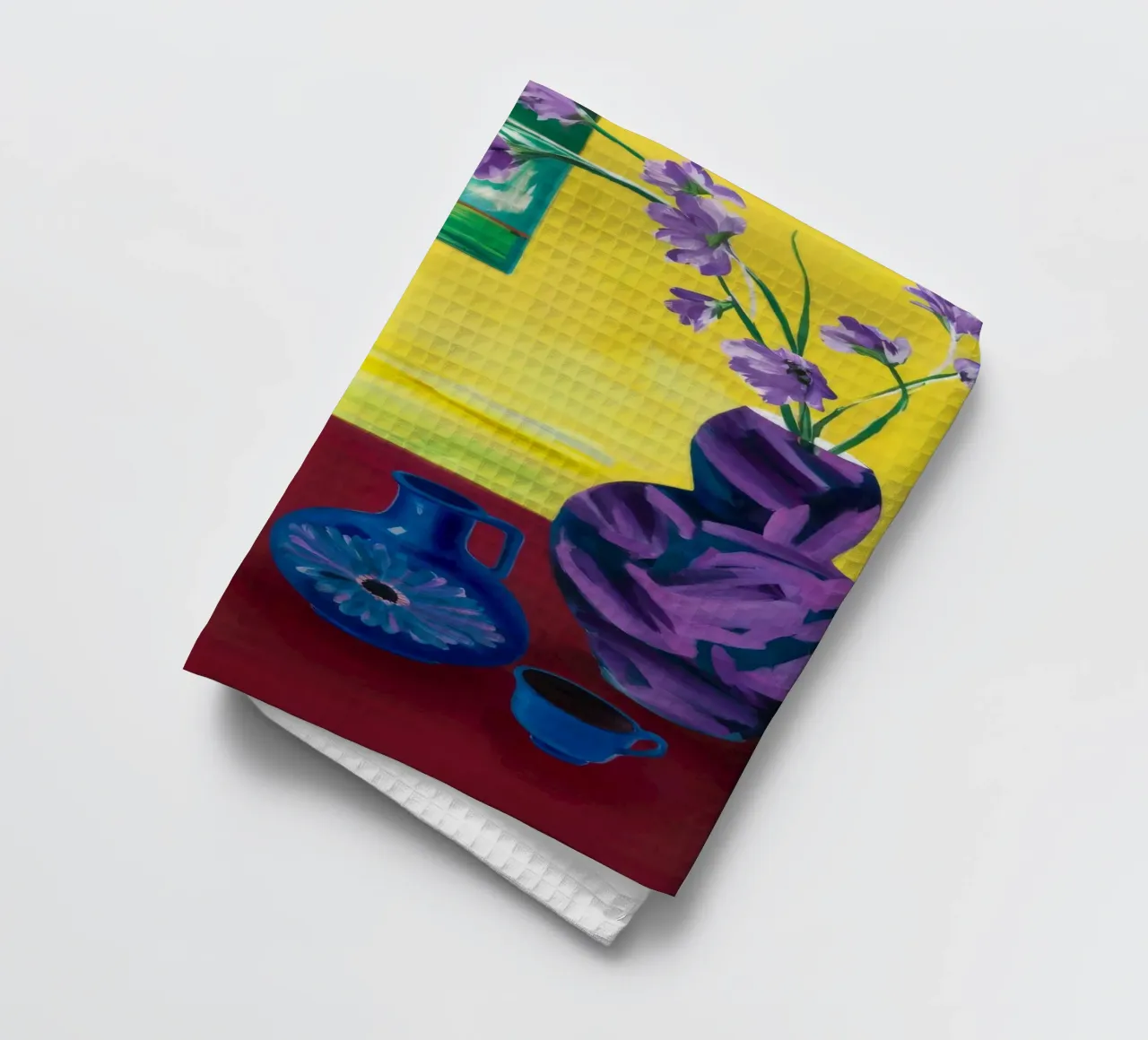 Festive Tabletop Array tea towel by Opal Strokes