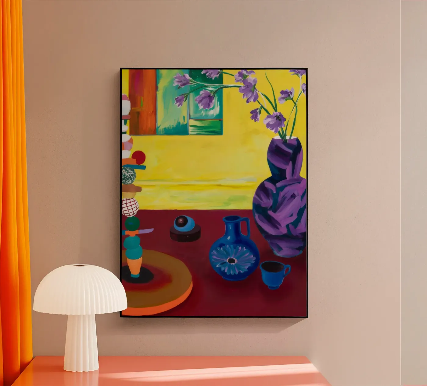 Feestelijk tafelblad acryl van Opal Strokes