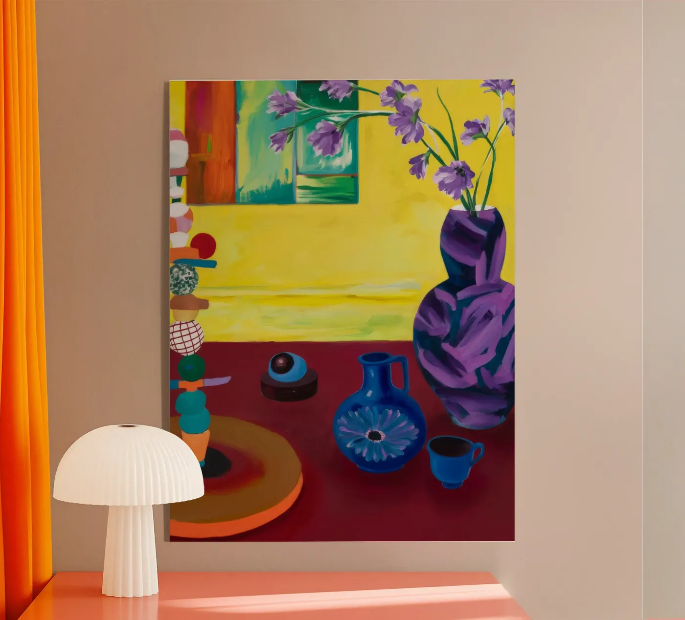 Feestelijk tafelblad acryl van Opal Strokes