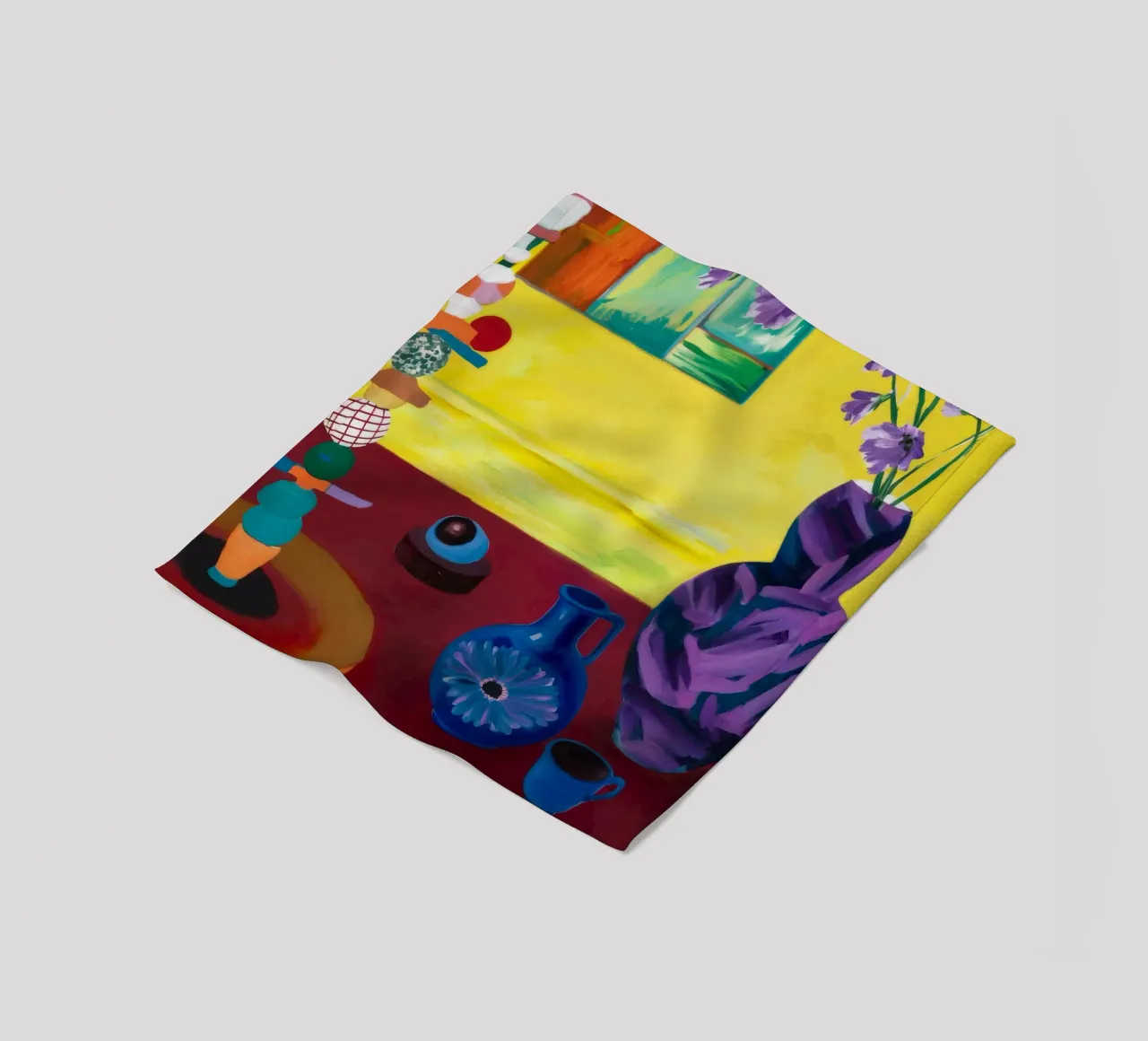 Festive Tabletop Array fleece blanket by Opal Strokes