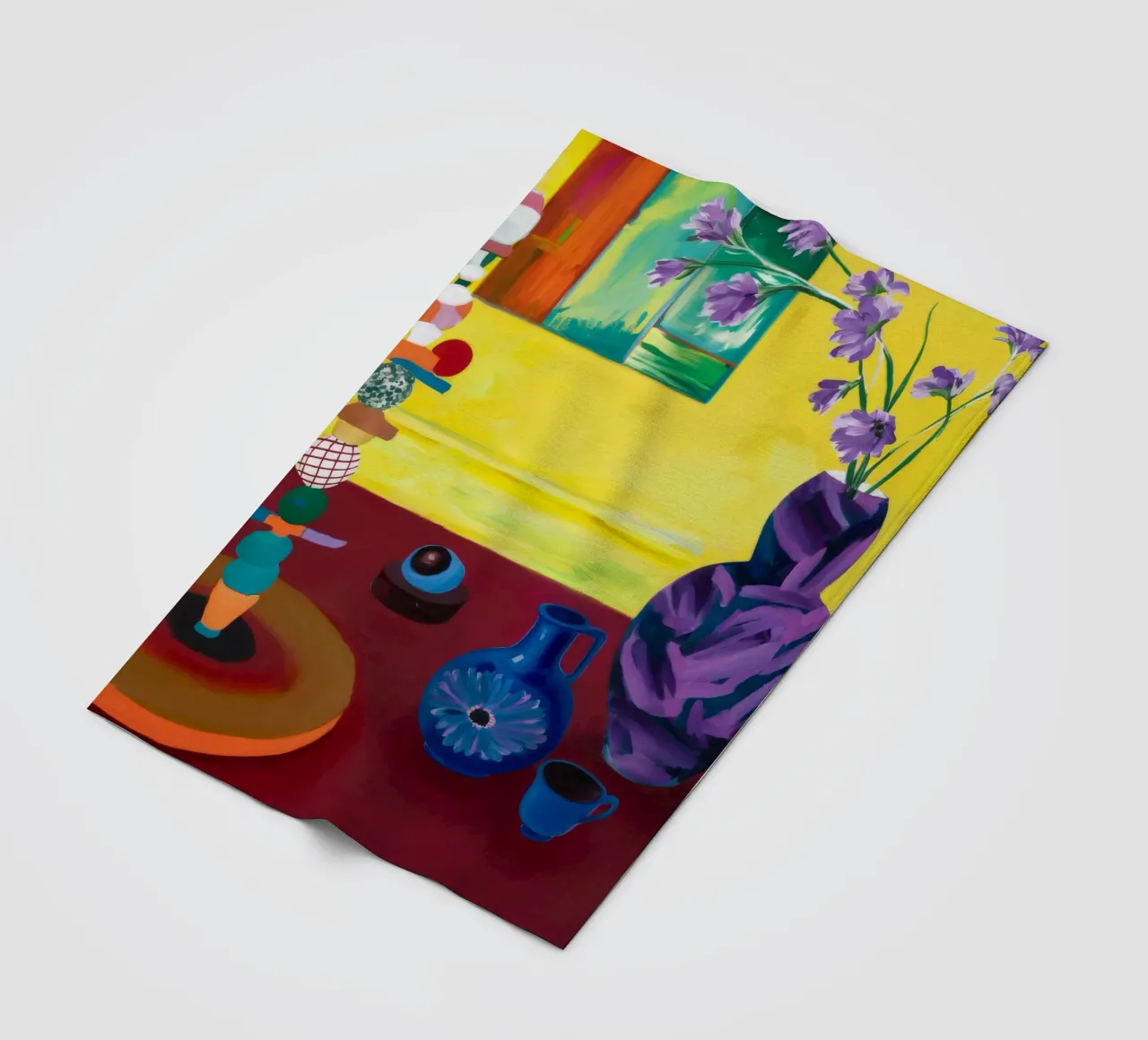 Festive Tabletop Array fleece blanket by Opal Strokes