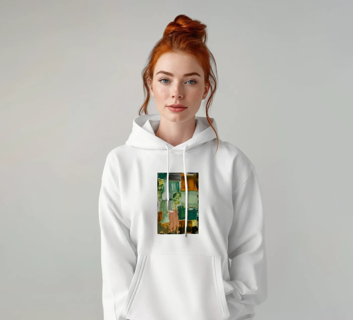 Verdant Patchwork Rust hoodie van Dream Spectrum