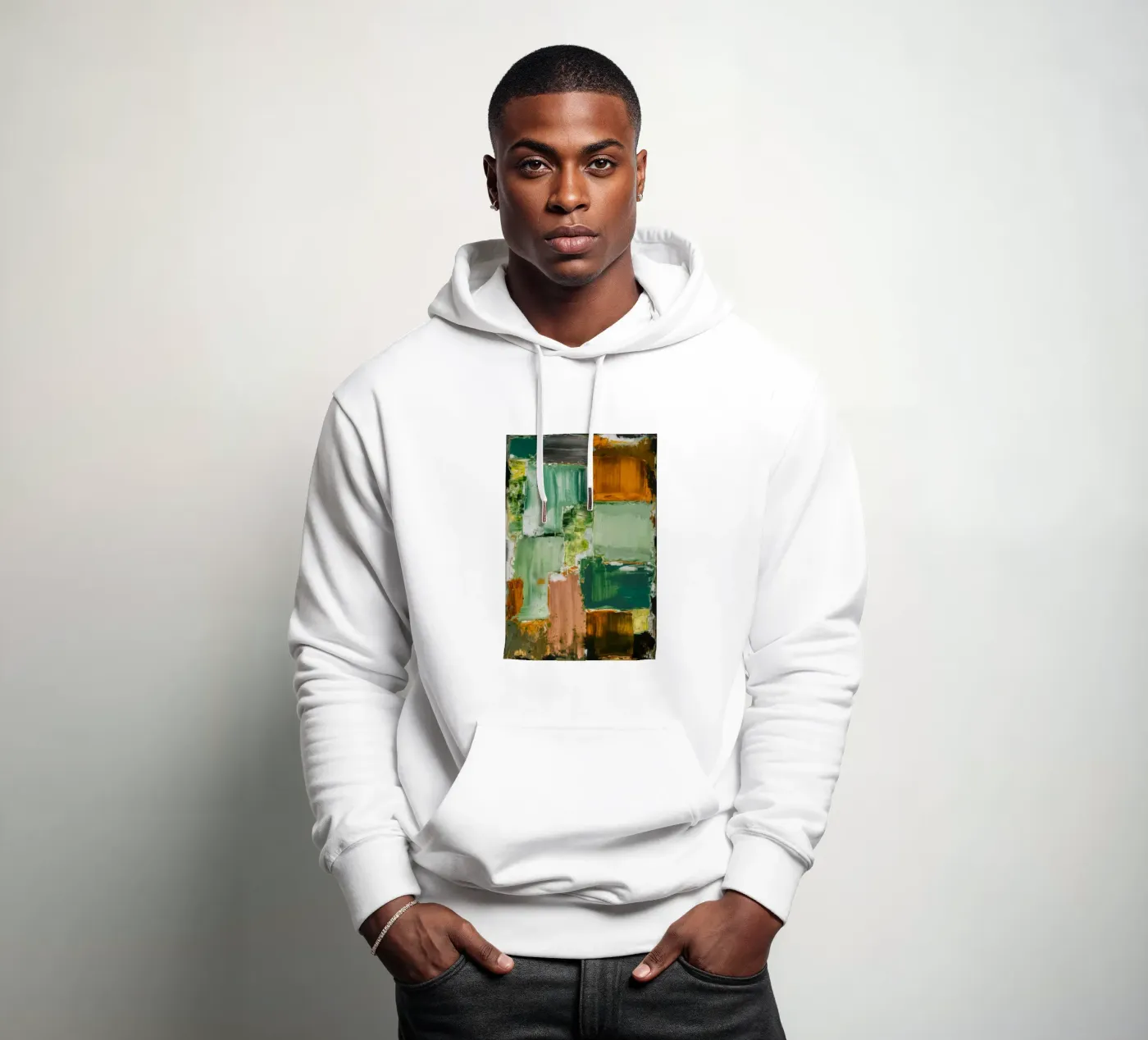 Verdant Patchwork Calm hoodie van Dream Spectrum