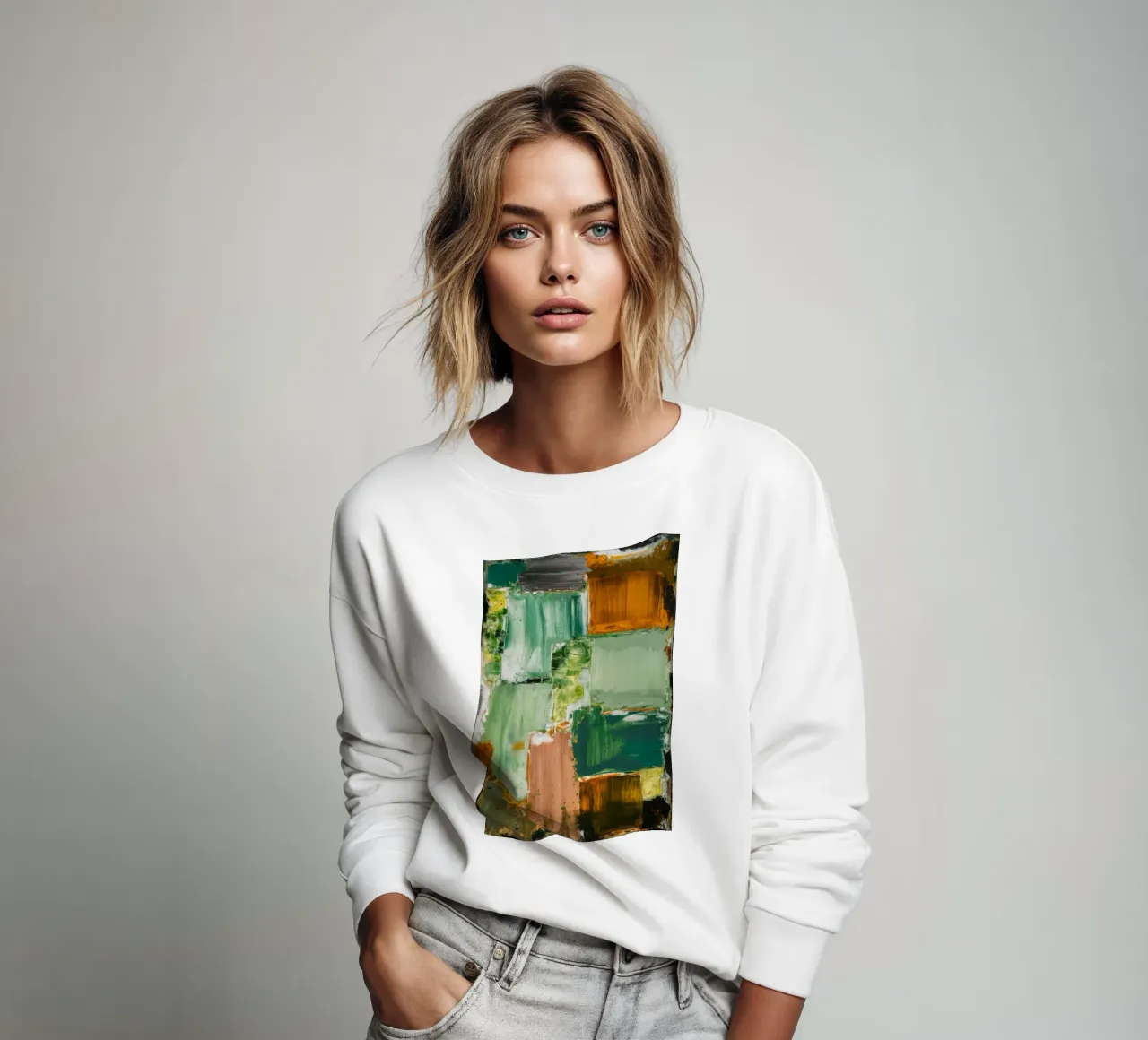 Verdant Patchwork Calm felpa da Dream Spectrum