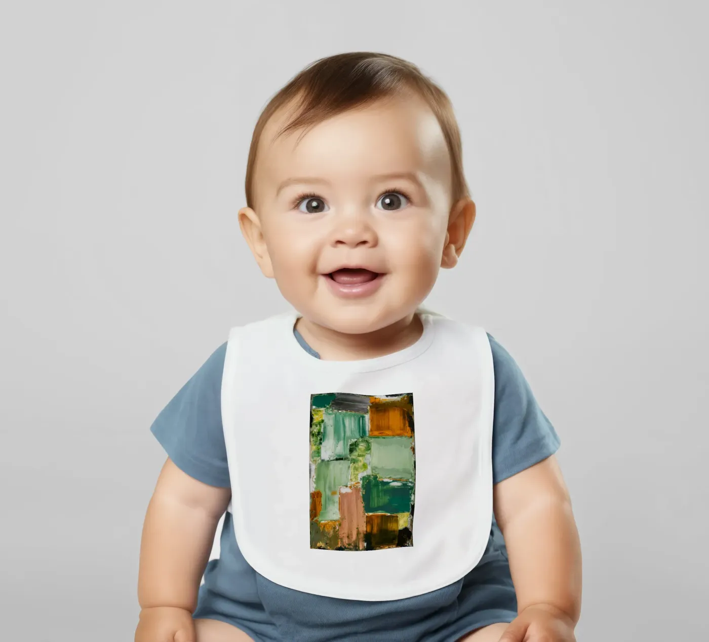 Verdant Patchwork Calm baby slabbetje van Dream Spectrum
