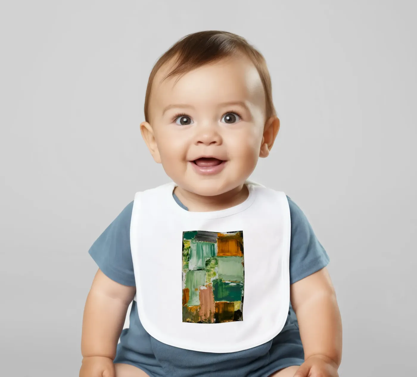 Verdant Patchwork Calm baby slabbetje van Dream Spectrum