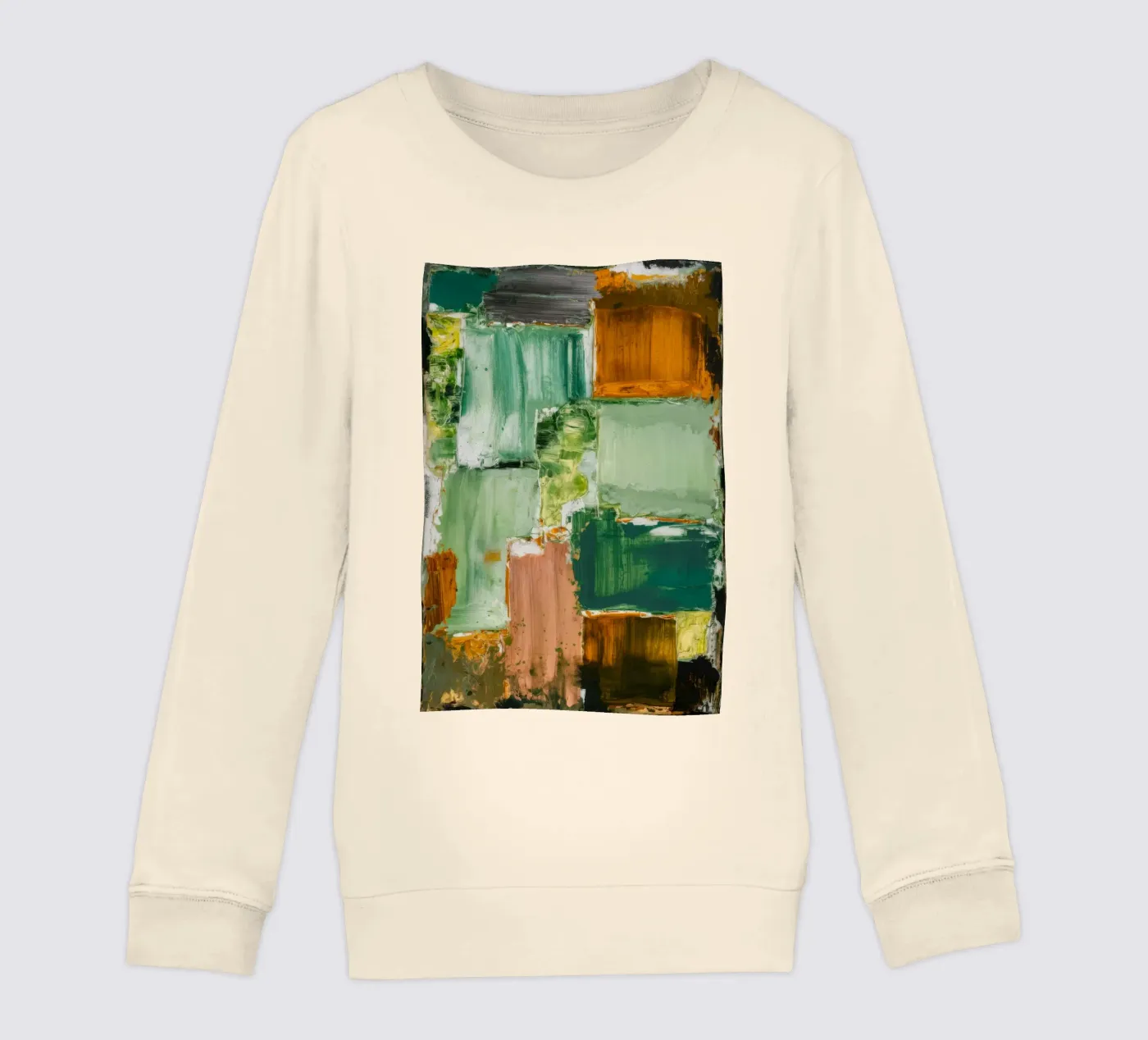 Verdant Patchwork Rust kinder sweatshirt van Dream Spectrum